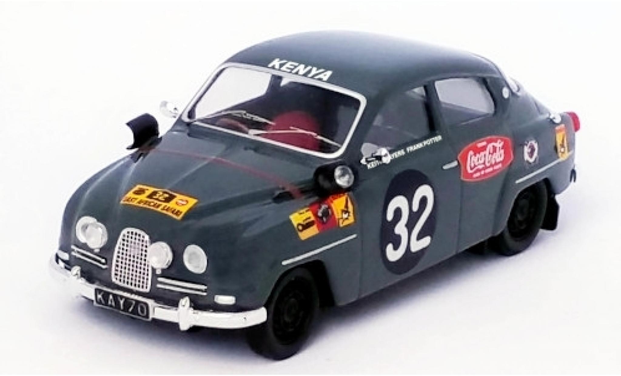 Saab 96 1/43 Trofeu RHD No.32 East African Safari Rally 14 K.G.Mayers/F.G.Potter modelauto