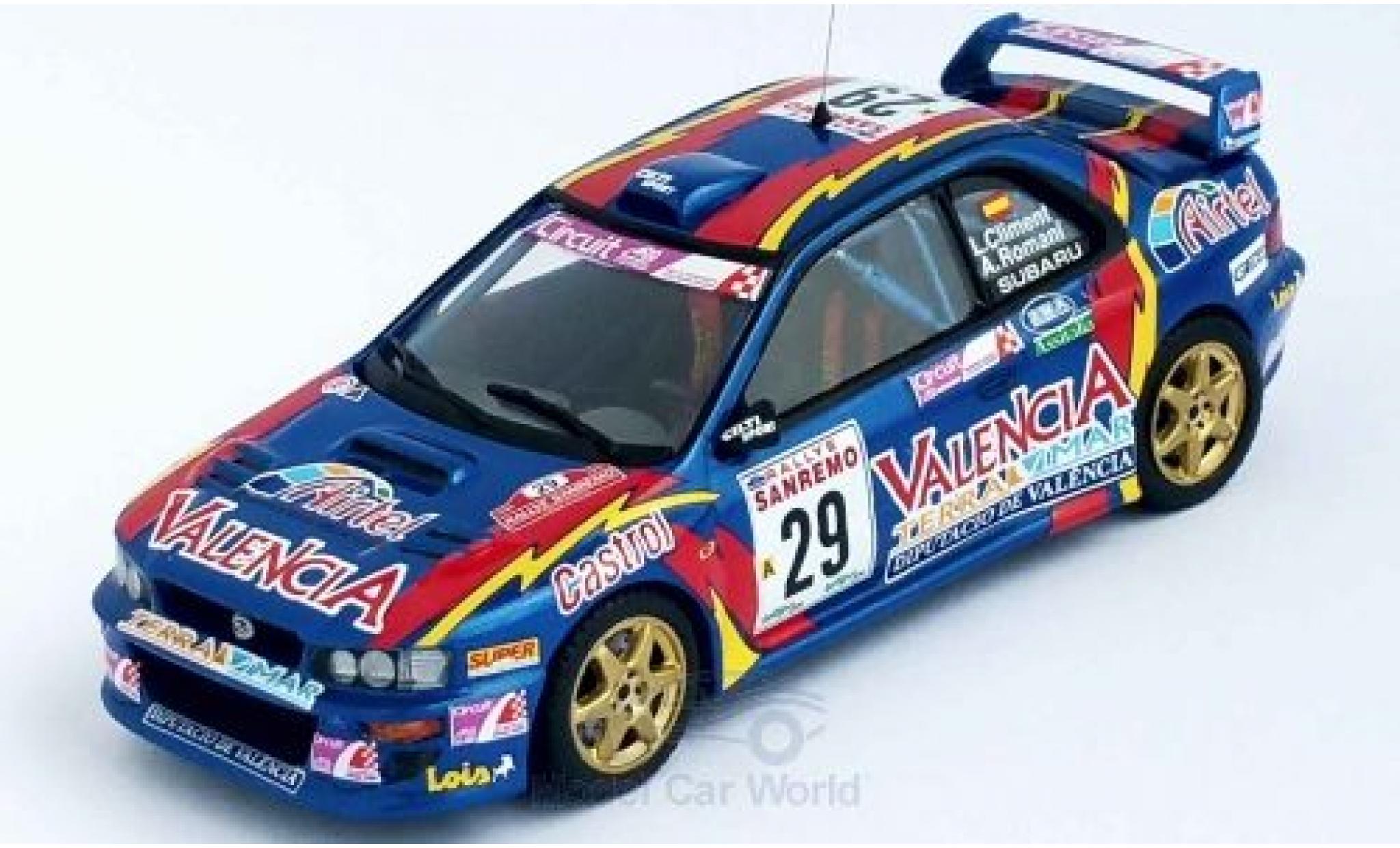 Subaru Impreza 1/43 Trofeu WRC No.29 Valencia Rallye WM Rallye San Remo 1999 L.Climent/A.Romani modelauto