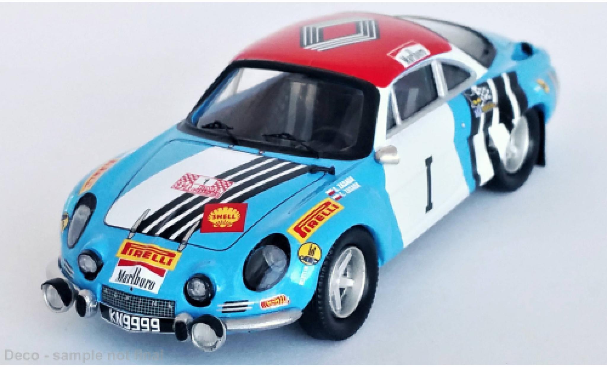 Alpine A110 1/43 Trofeu Renault No.1 Rallye EM Rallye Polen 1974 modelauto
