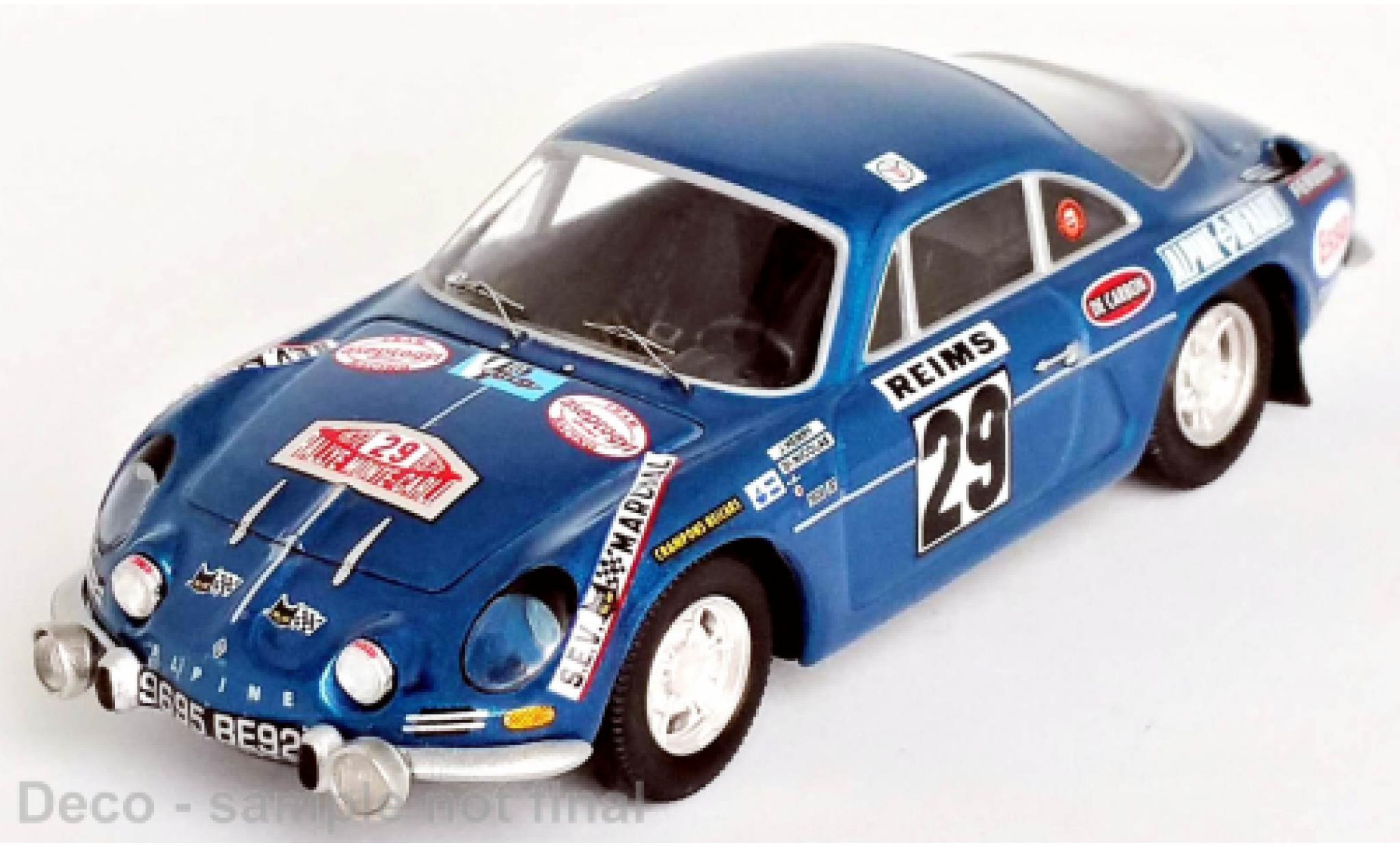 Alpine A110 1/43 Trofeu Renault No.29 Rallye Monte Carlo 1972 modelauto
