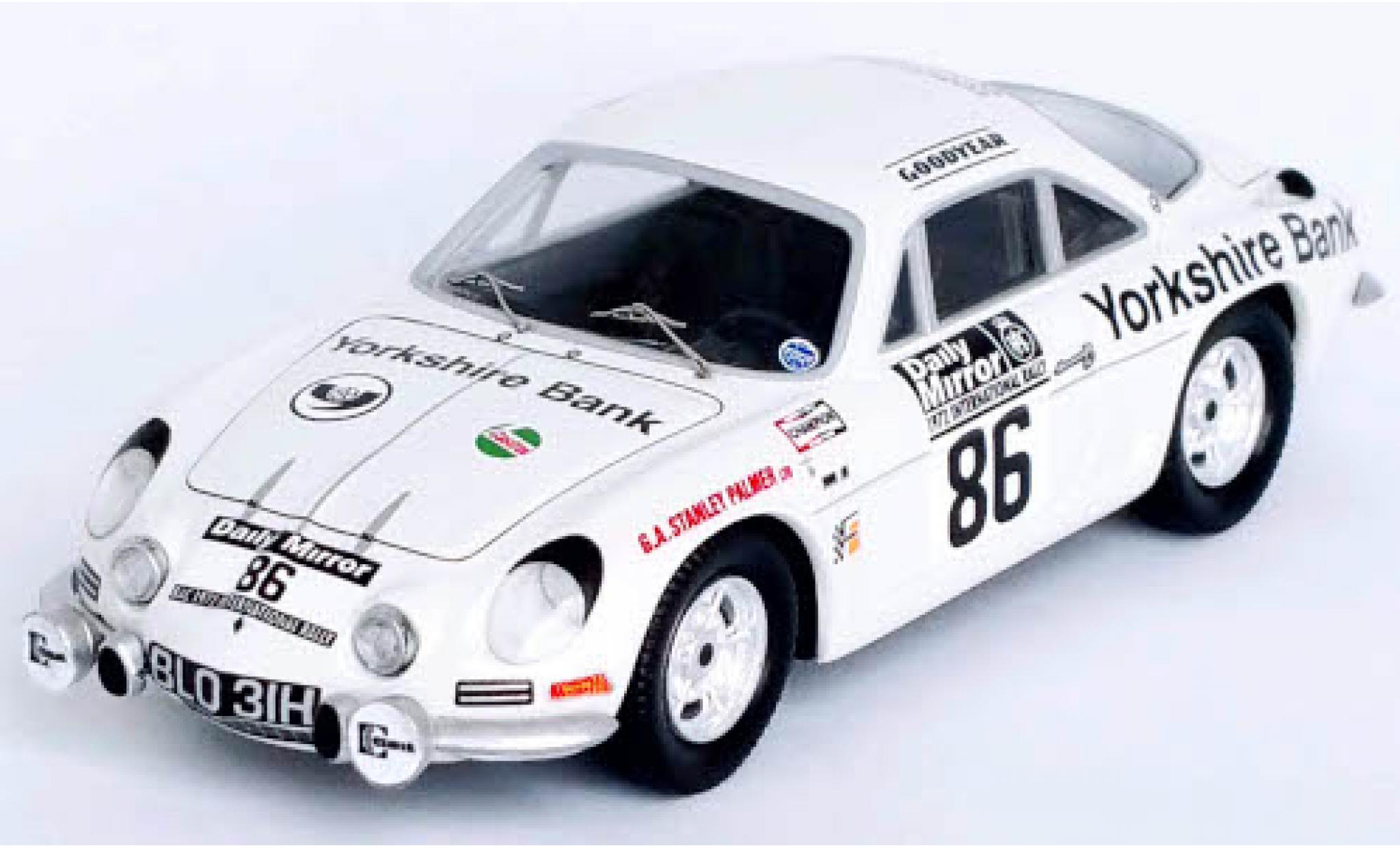 Alpine A110 1/43 Trofeu Renault No.86 RAC Rallye 1972 modelauto