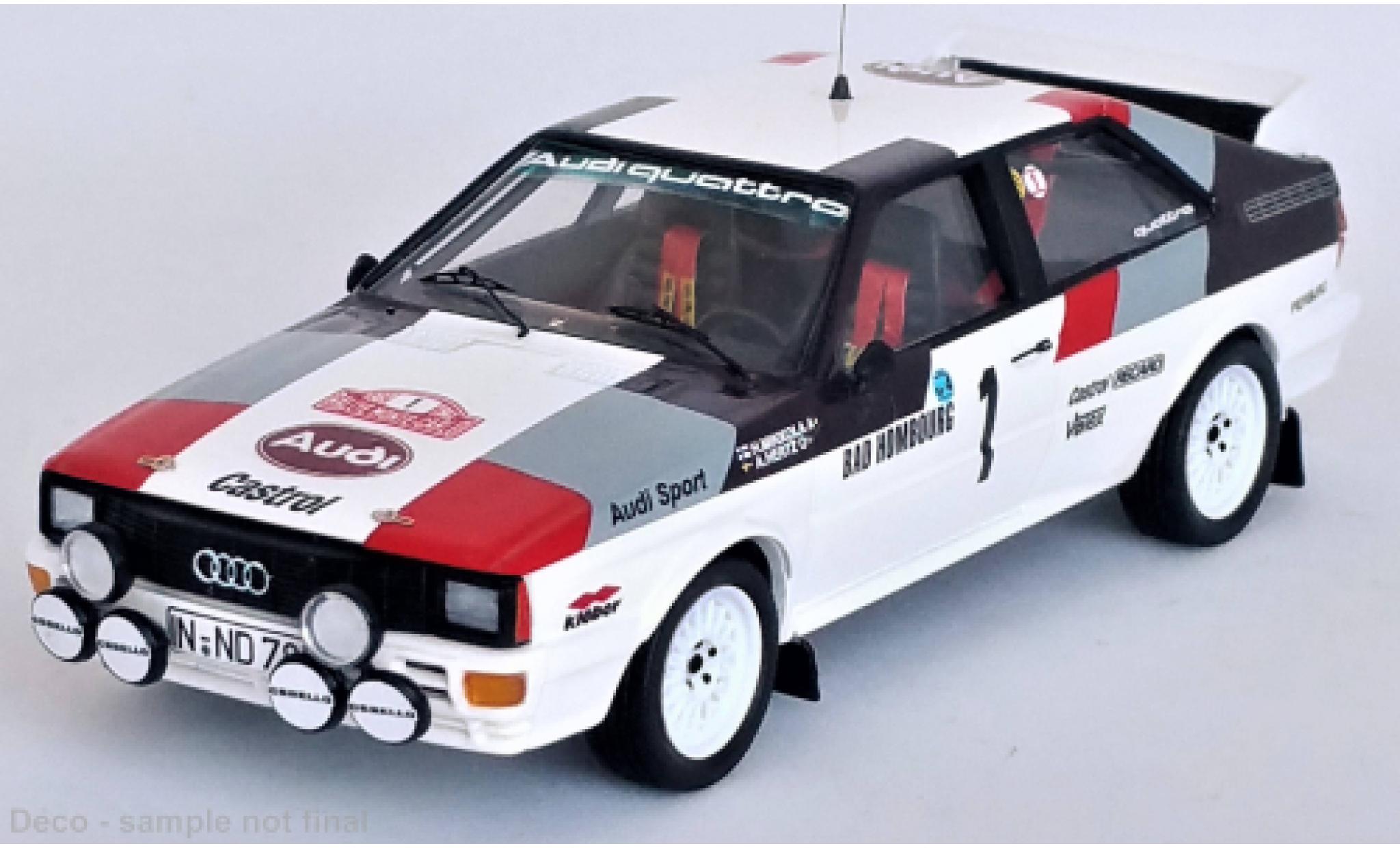 Audi Quattro 1/43 Trofeu No.1 Rallye WM Rallye Monte Carlo 1982 modelauto