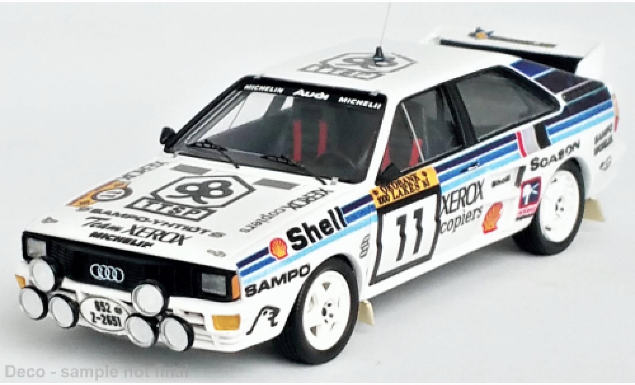 Audi Quattro 1/43 Trofeu No.11 Rallye WM 1000 Lakes Rallye 1985 modelauto