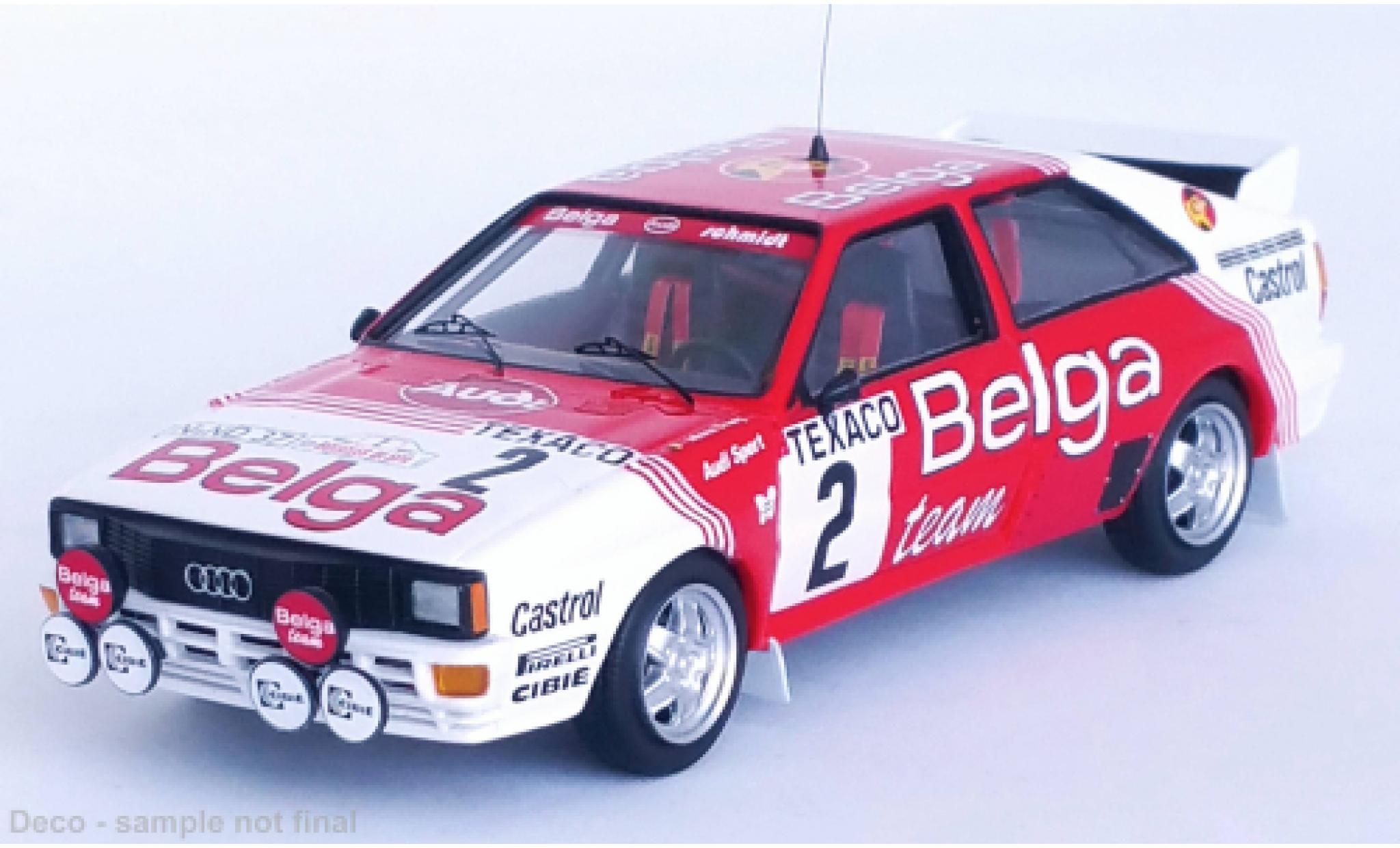 Audi Quattro 1/43 Trofeu No.2 Belga Rallye Boucles de Spa 1983 modelauto