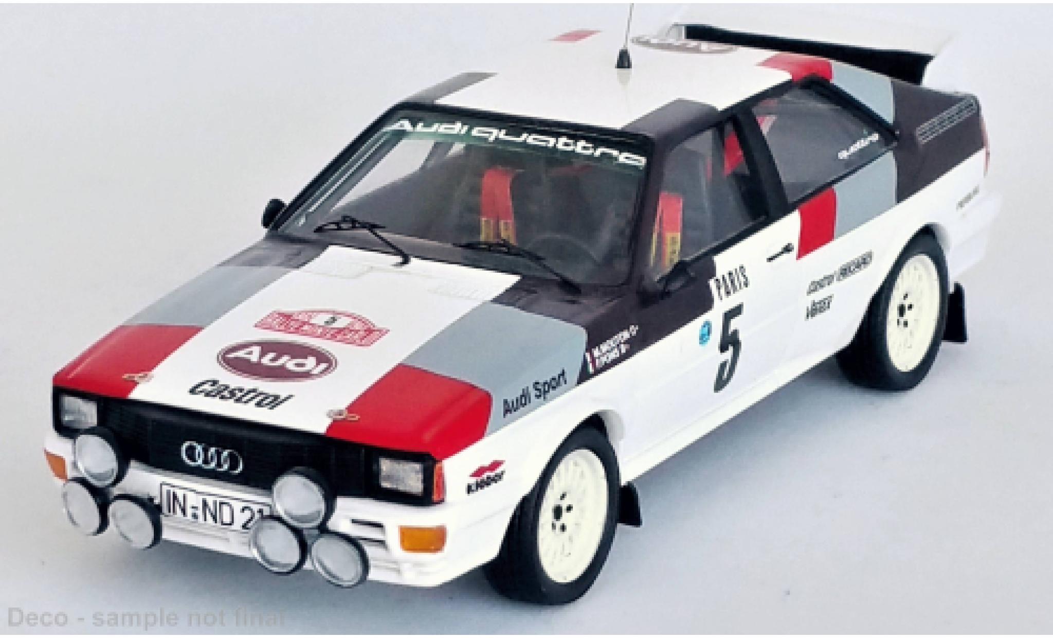 Audi Quattro 1/43 Trofeu No.5 Rallye WM Rallye Monte Carlo 1982 modelauto