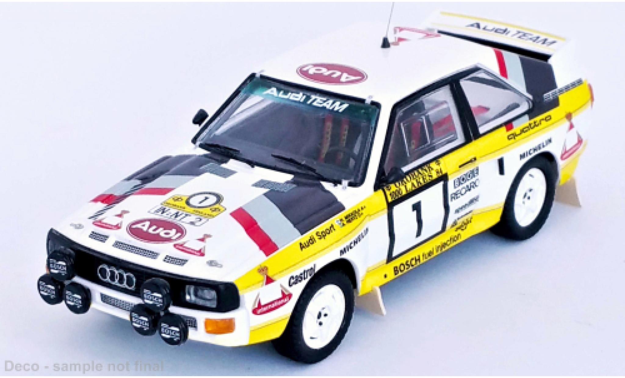 Audi Sport Quattro 1/43 Trofeu Sport quattro No.1 Team Rallye WM 1000 Lakes Rallye 1984 modelauto
