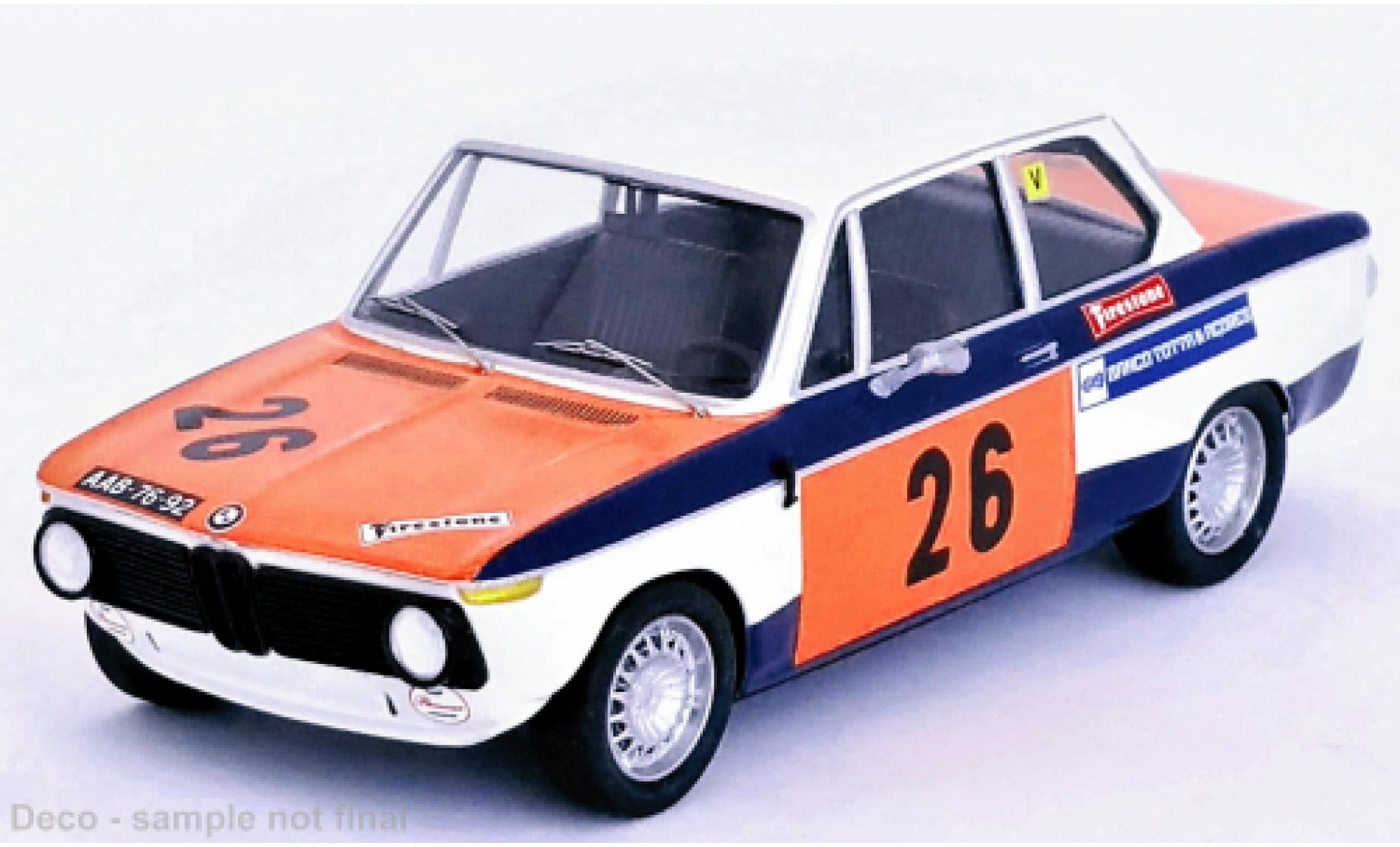 Bmw 2002 1/43 Trofeu No.26 Vila Real 1972 modelauto