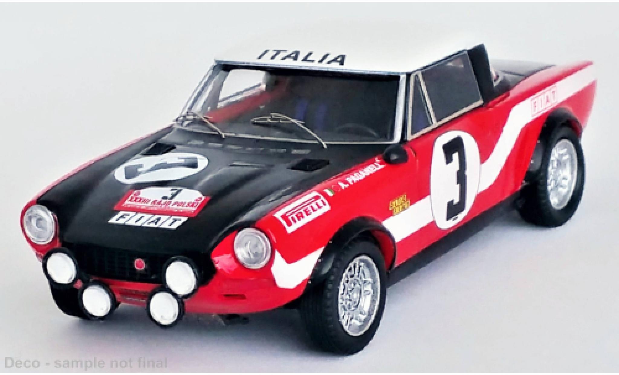 Fiat 124 1/43 Trofeu Abarth Rallye No.3 Rallye Polen 1973 modelauto