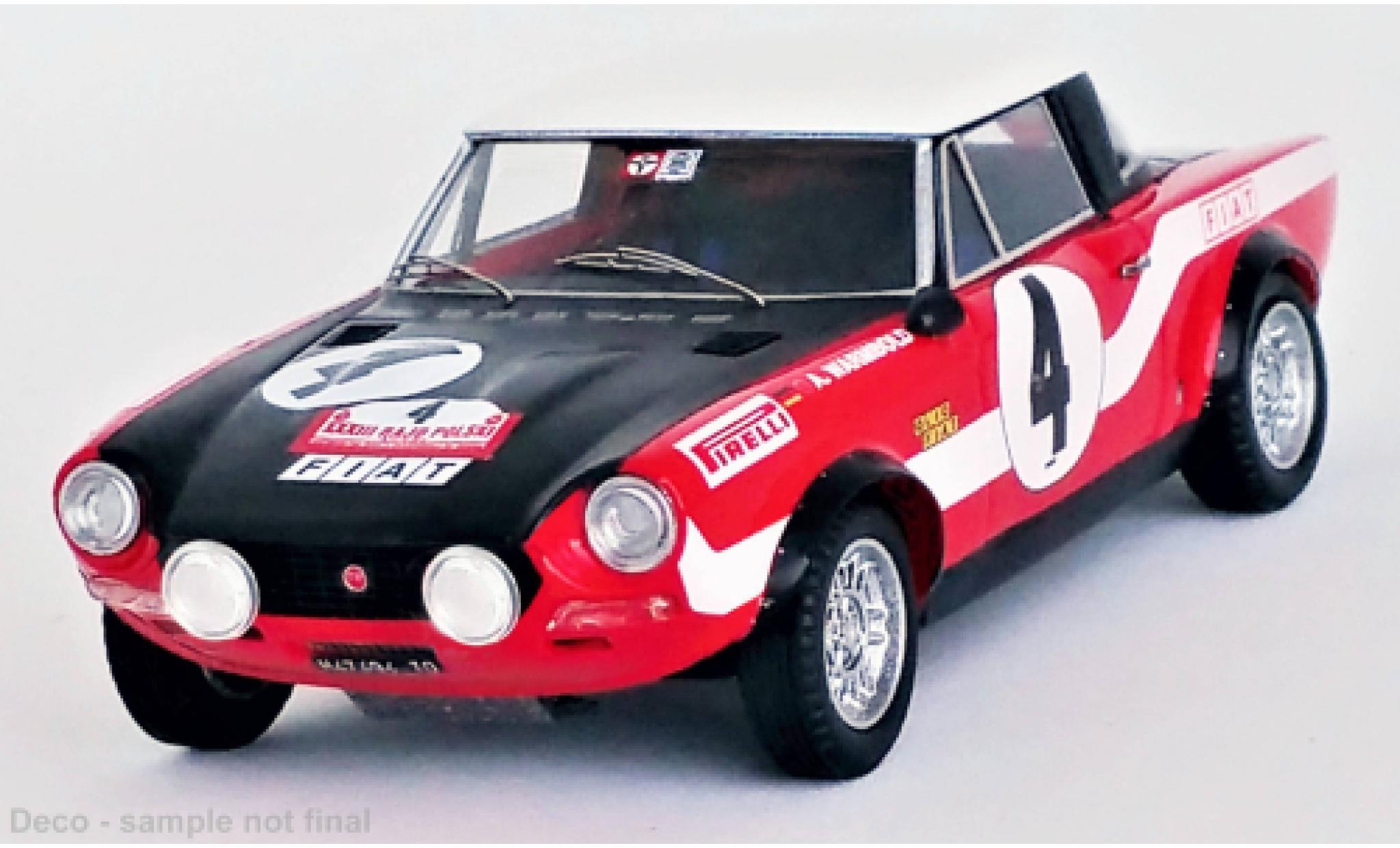 Fiat 124 1/43 Trofeu Abarth Rallye No.4 Rallye Polen 1973 modelauto