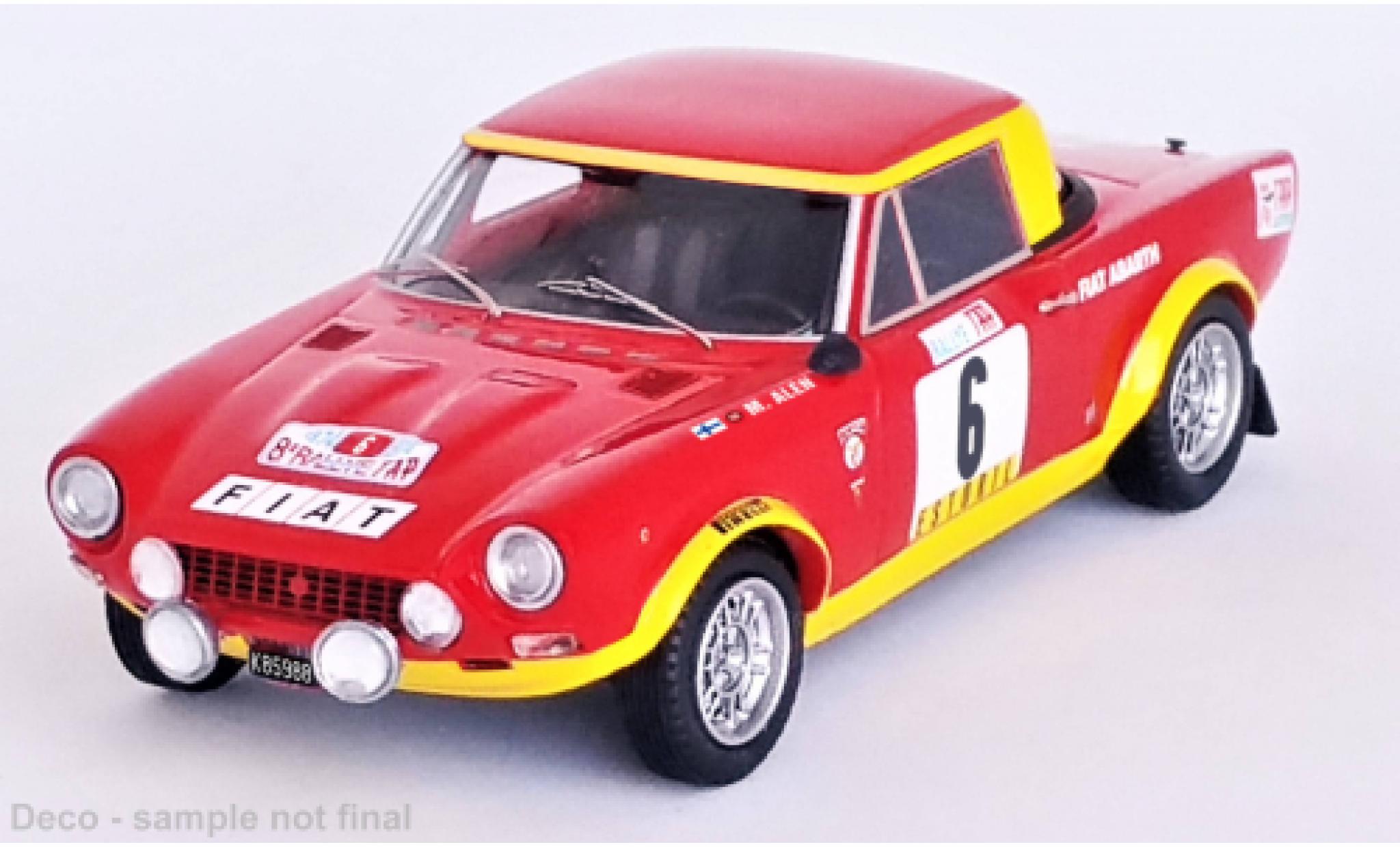 Fiat 124 1/43 Trofeu Abarth Rallye No.6 Rallye WM Rallye Portugal 1974 modelauto
