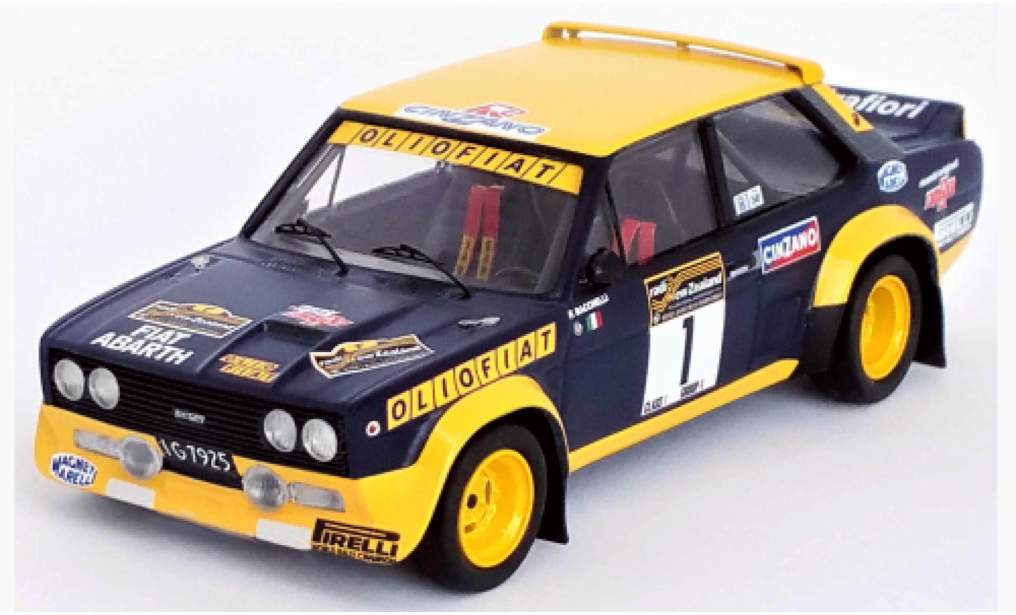 Fiat 131 1/43 Trofeu Abarth No.1 Olio Rallye WM Rallye Neuseeland 1977 modelauto