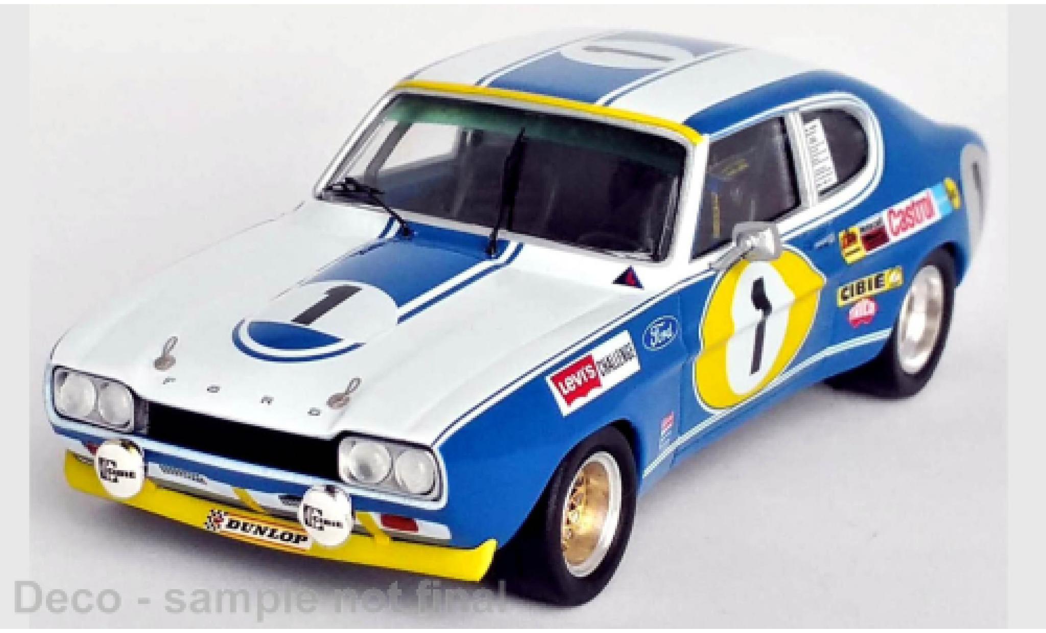 Ford Capri 1/43 Trofeu MK I 2600 RS No.1 24h Spa 1972 modelauto