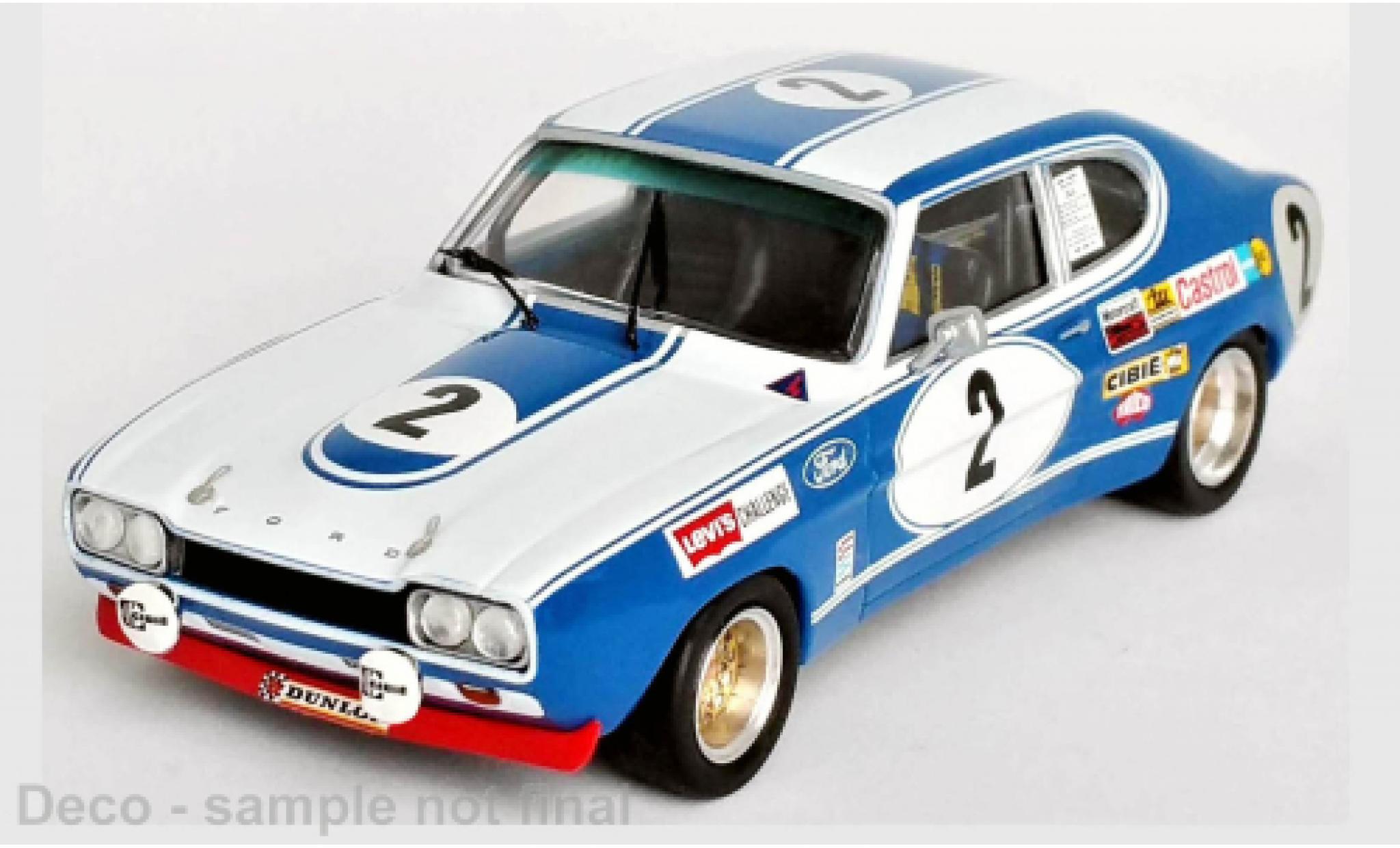 Ford Capri 1/43 Trofeu MK I 2600 RS No.2 24h Spa 1972 modelauto