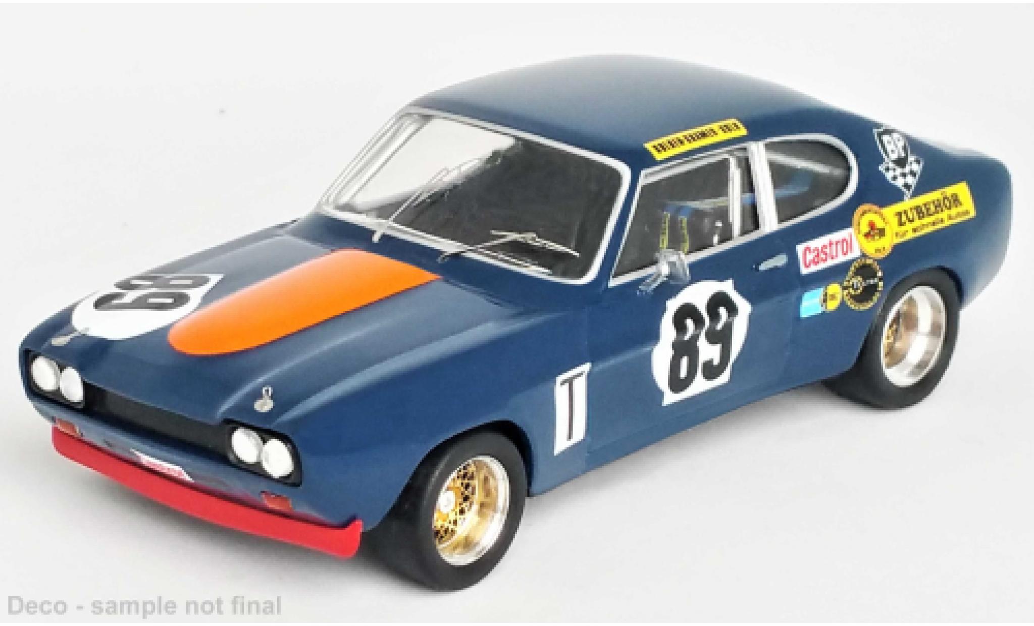 Ford Capri 1/43 Trofeu MKI RS 2600 No.89 1000 Km Nuerburgring 1972 modelauto