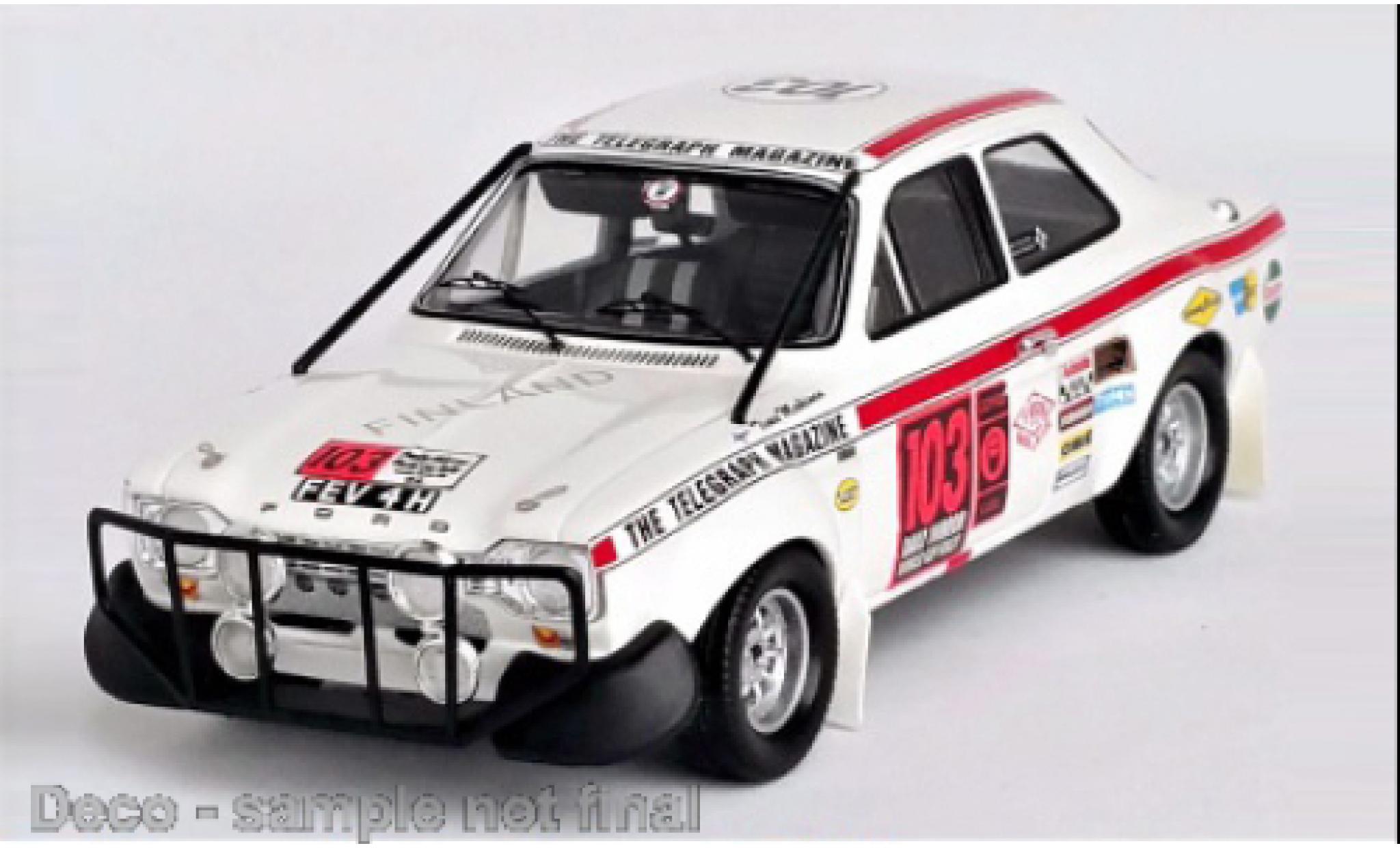 Ford Escort 1/43 Trofeu MK I No.103 Rally London - Mexiko 1970 modelauto