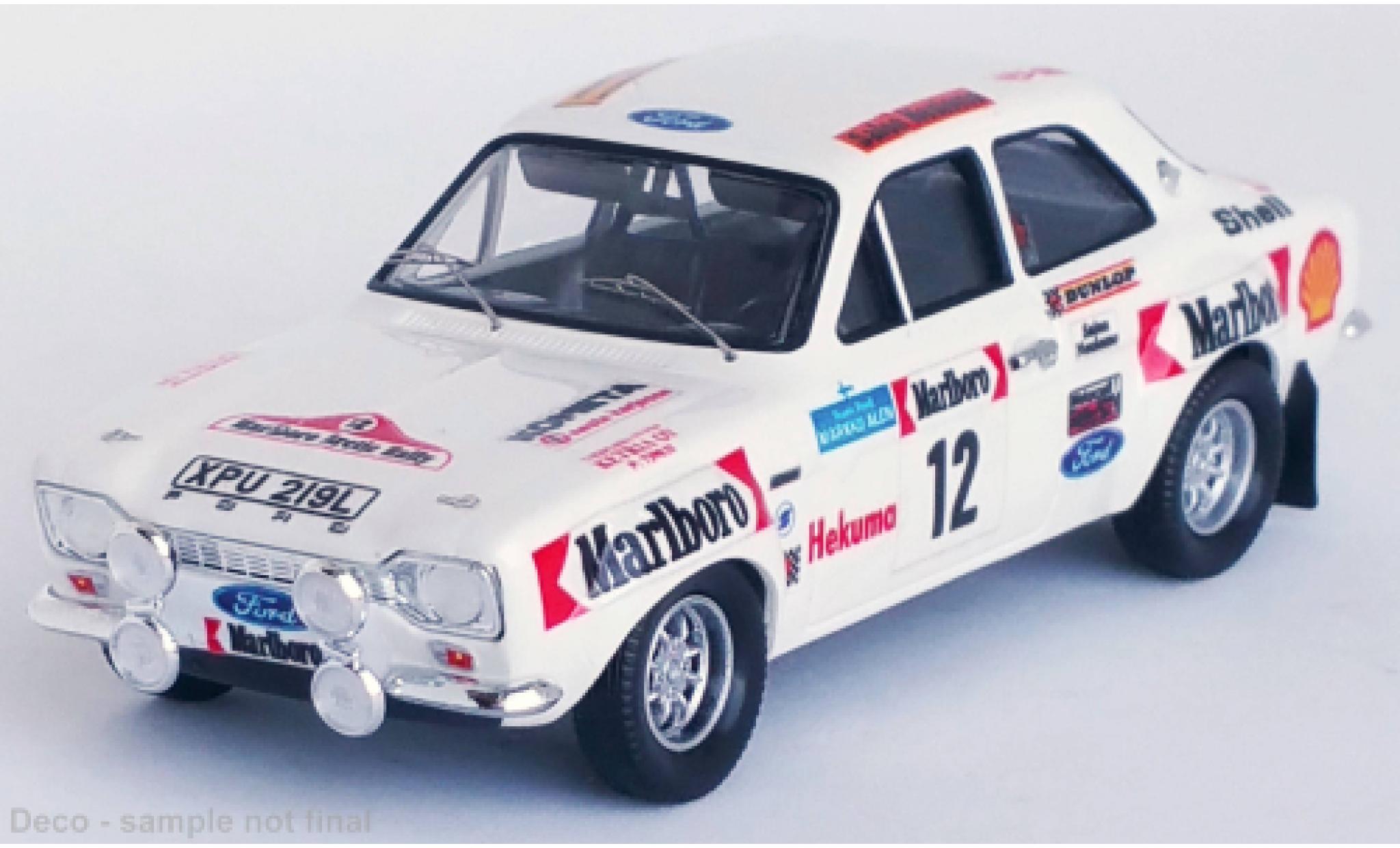 Ford Escort 1/43 Trofeu MK I No.12 Arctic Rally 1974 modelauto