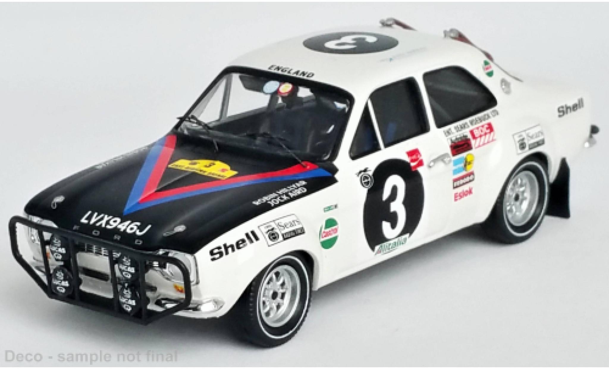 Ford Escort 1/43 Trofeu MK I No.3 Safari Rallye 1971 modelauto