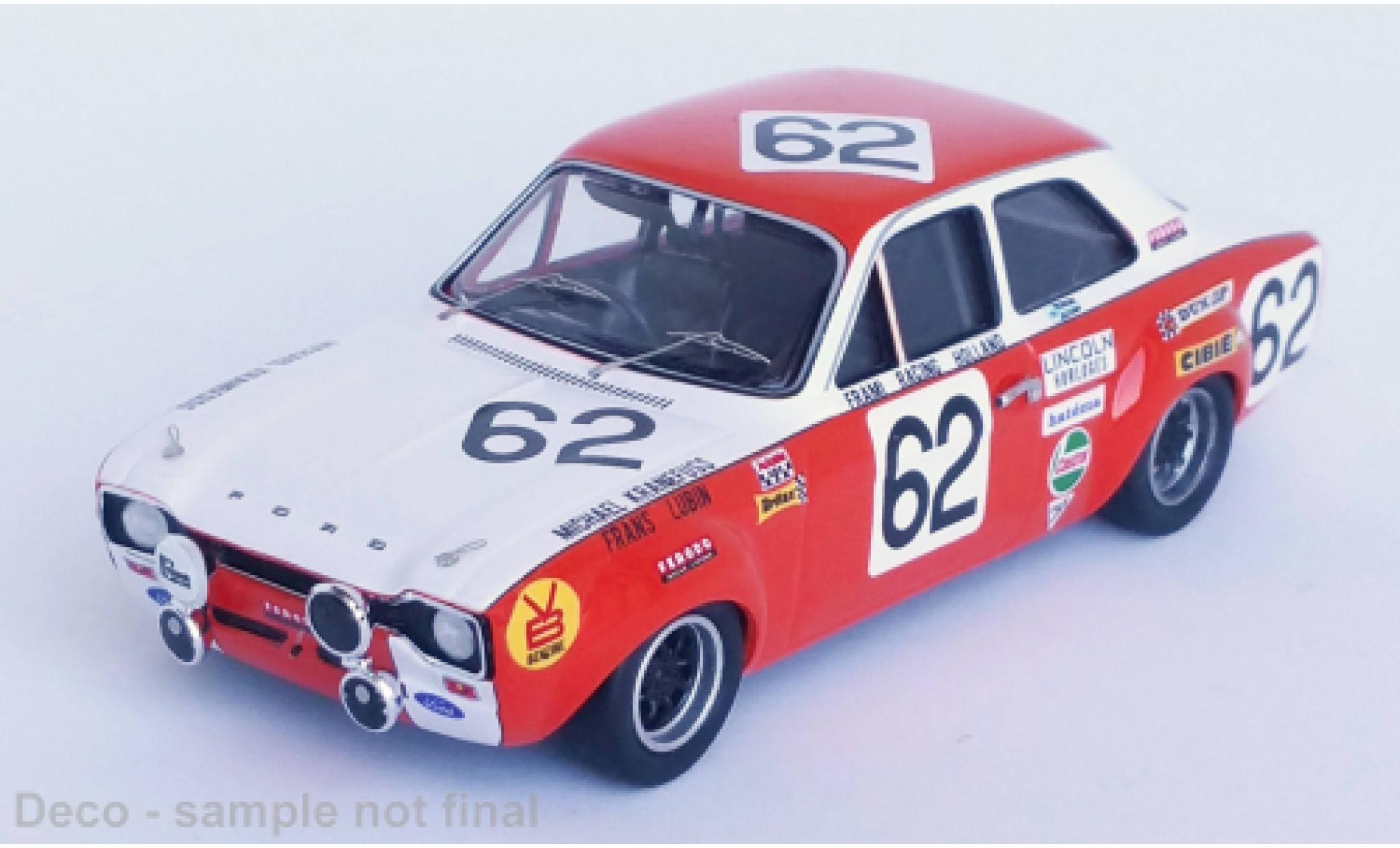 Ford Escort 1/43 Trofeu MK I No.62 24h Spa 1970 modelauto