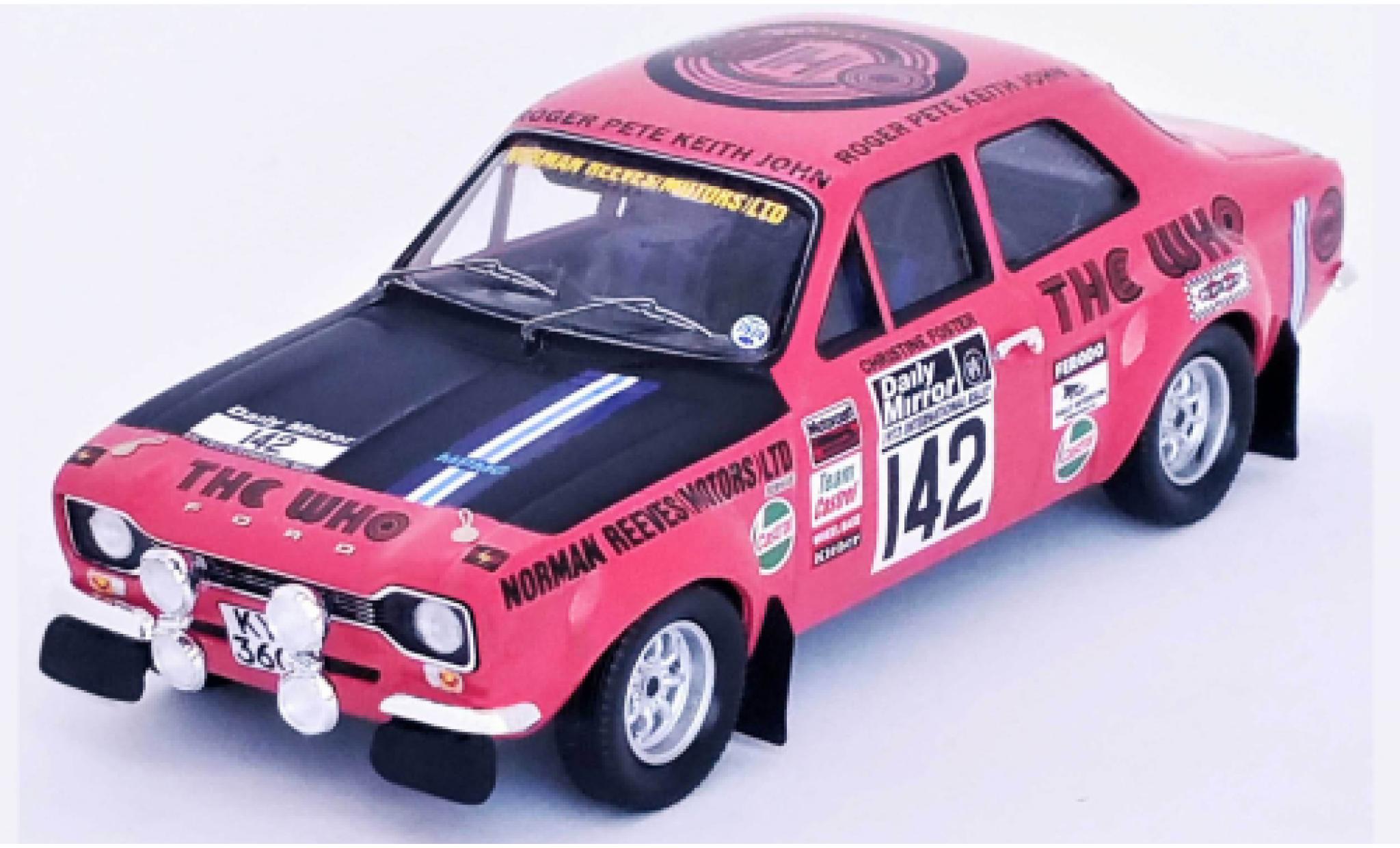 Ford Escort 1/43 Trofeu MK I RHD No.142 Rallye WM RAC Rallye 1973 modelauto