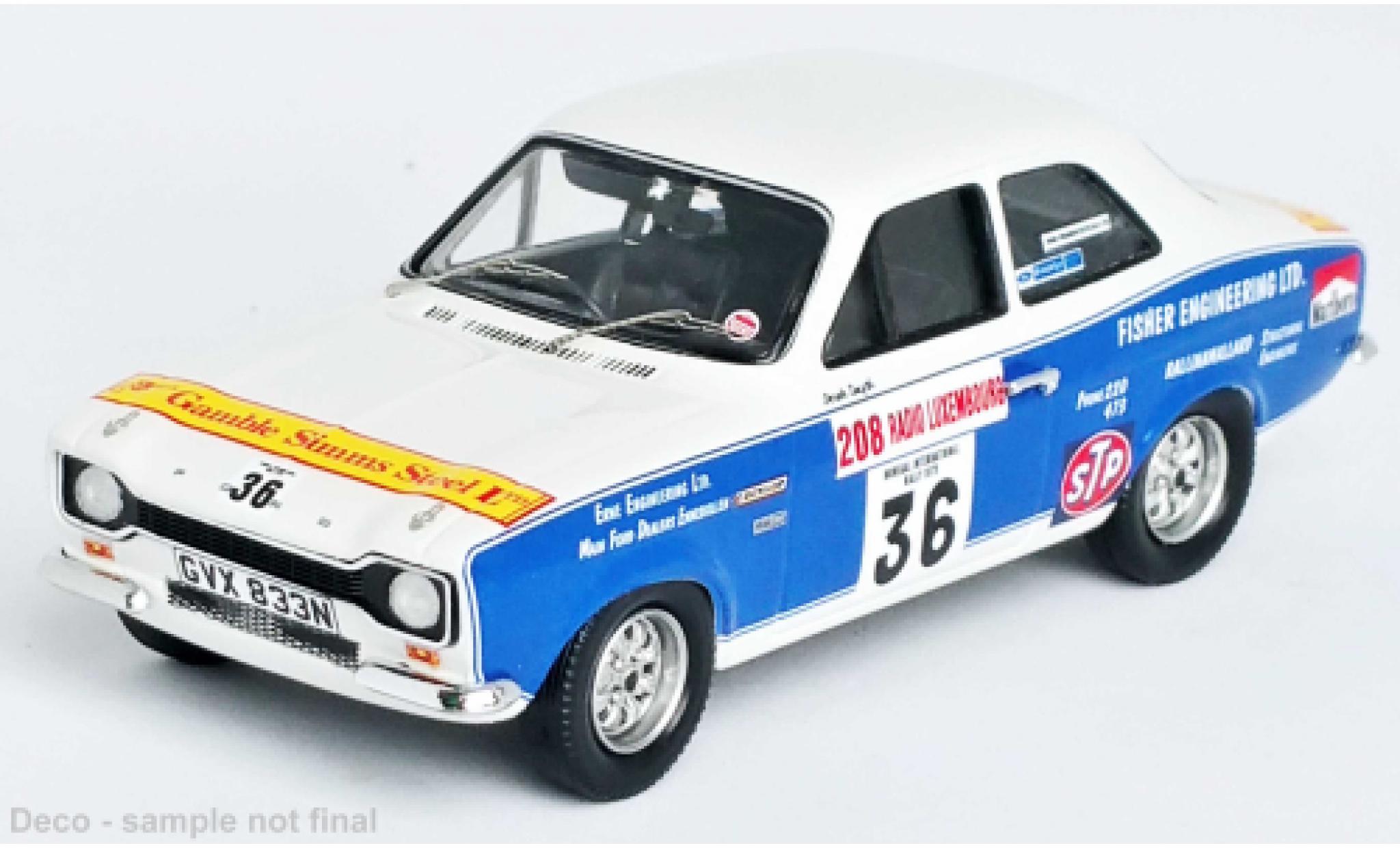 Ford Escort 1/43 Trofeu MK I RHD No.36 Donegal International Rally 1975 modelauto