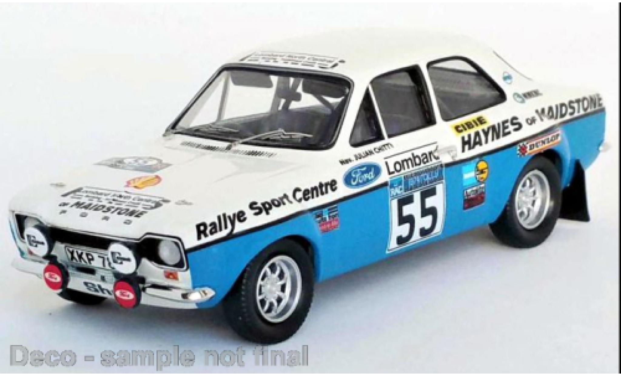 Ford Escort 1/43 Trofeu MK I RHD No.55 Rallye WM RAC Rallye 1974 modelauto