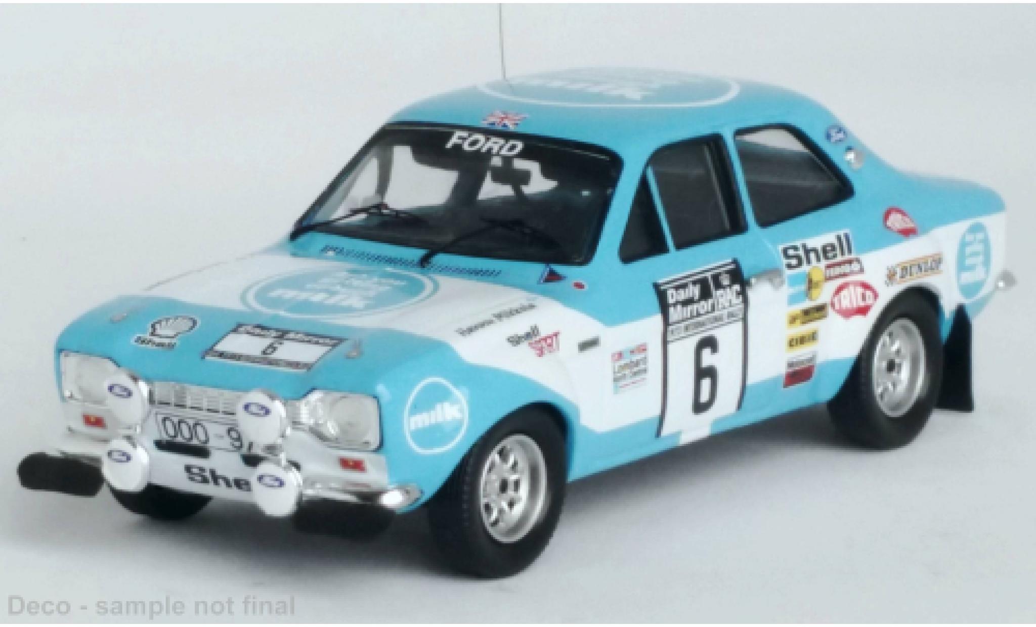 Ford Escort 1/43 Trofeu MK I RS 1600 No.6 Rallye WM RAC Rallye 1973 modelauto