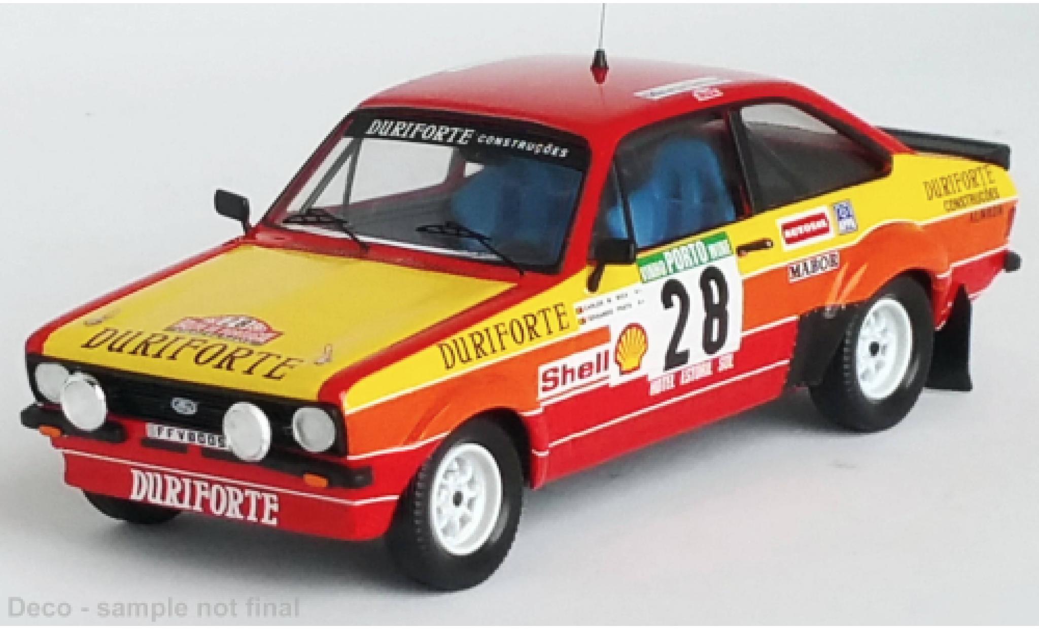 Ford Escort 1/43 Trofeu MK II No.28 Rallye WM Rallye Portugal 1983 modelauto