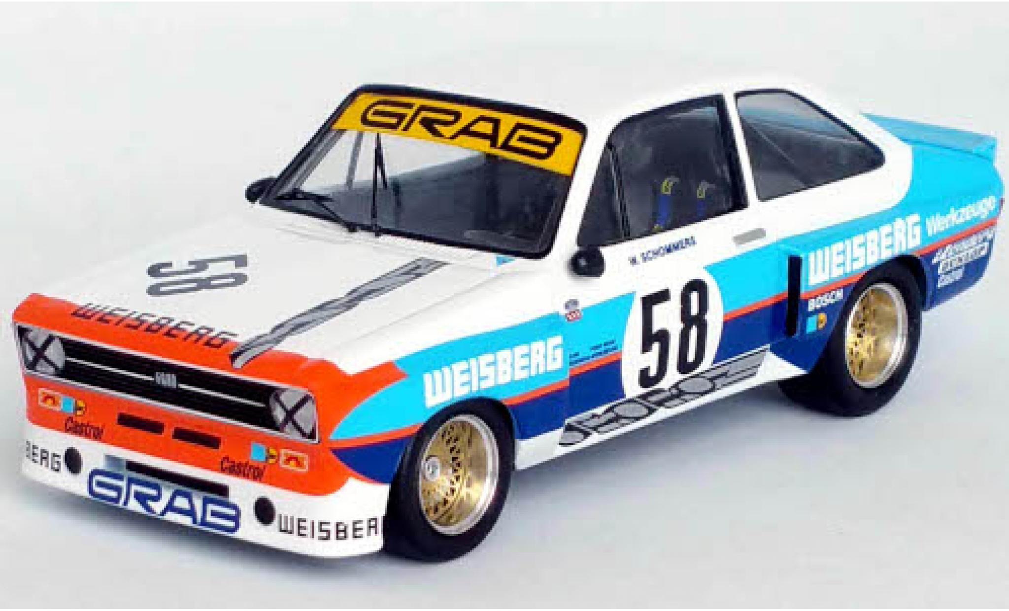 Ford Escort 1/43 Trofeu Mk II RS 1800 No.58 Weisberg DRM Hockenheim 1976 modelauto