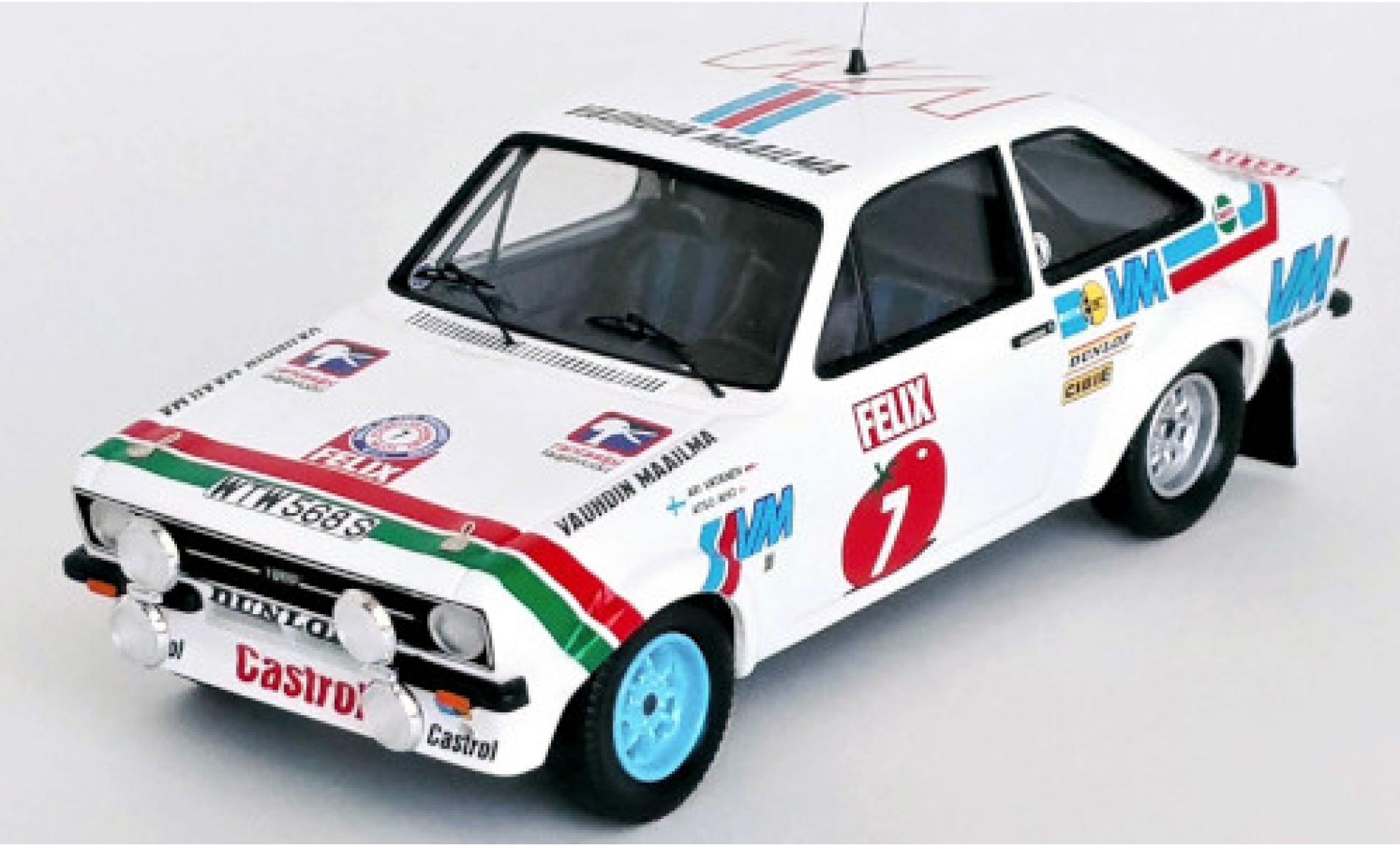 Ford Escort 1/43 Trofeu Mk II RS 1800 No.7 Rallye WM 1000 Lakes Rallye 1978 modelauto