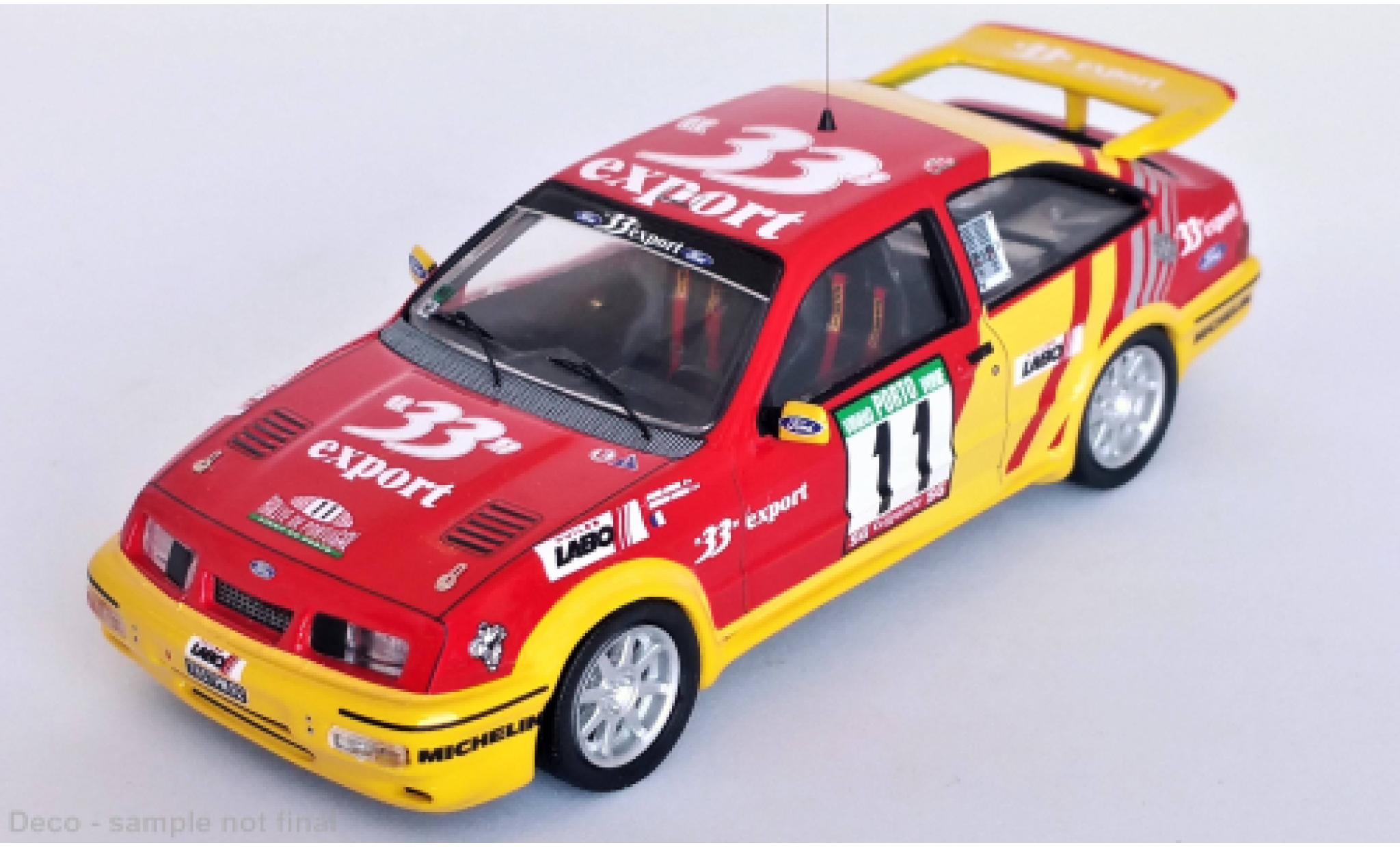 Ford Sierra 1/43 Trofeu RS Cosworth No.11 33 Export Rallye WM Rallye Portugal 1988 modelauto