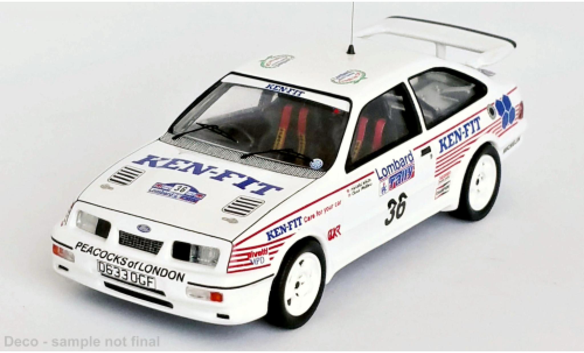 Ford Sierra 1/43 Trofeu RS Cosworth RHD No.36 Rallye WM RAC Rallye 1987 modelauto