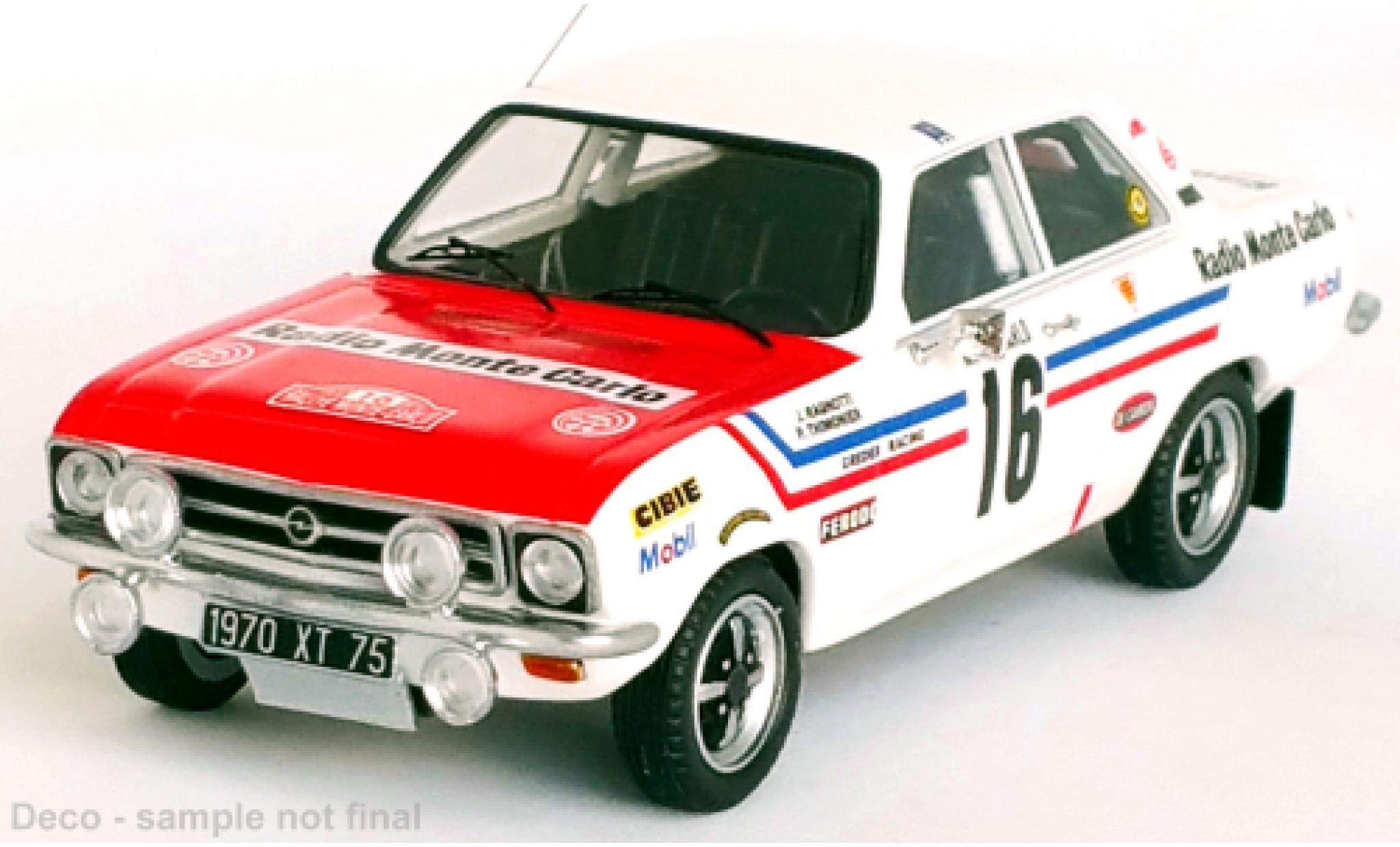 Opel Ascona 1/43 Trofeu A No.16 Rallye Monte Carlo 1972 modelauto