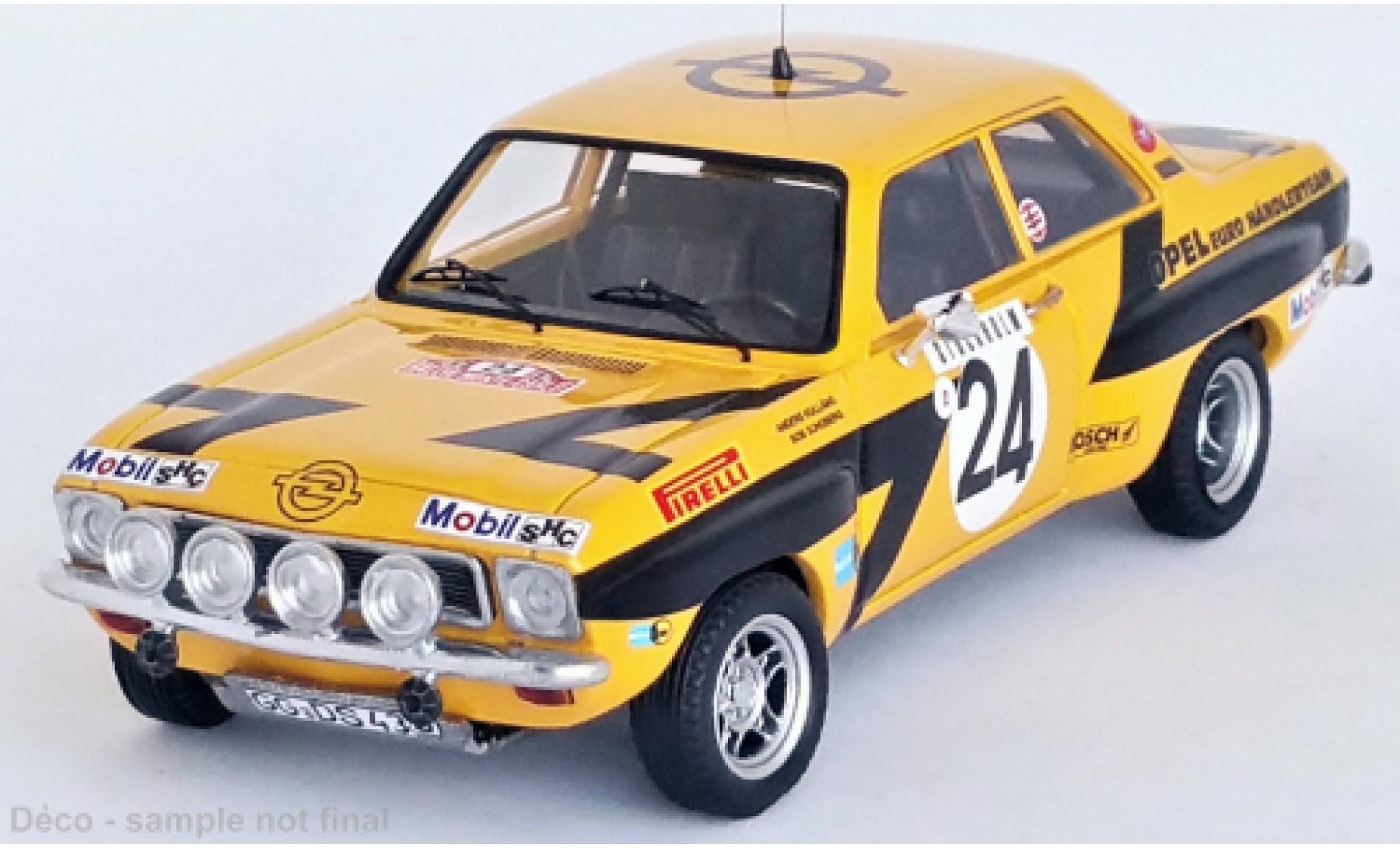 Opel Ascona 1/43 Trofeu A No.24 Euro H&auml;ndler Team Rallye WM Rallye Monte Carlo 1975 modelauto