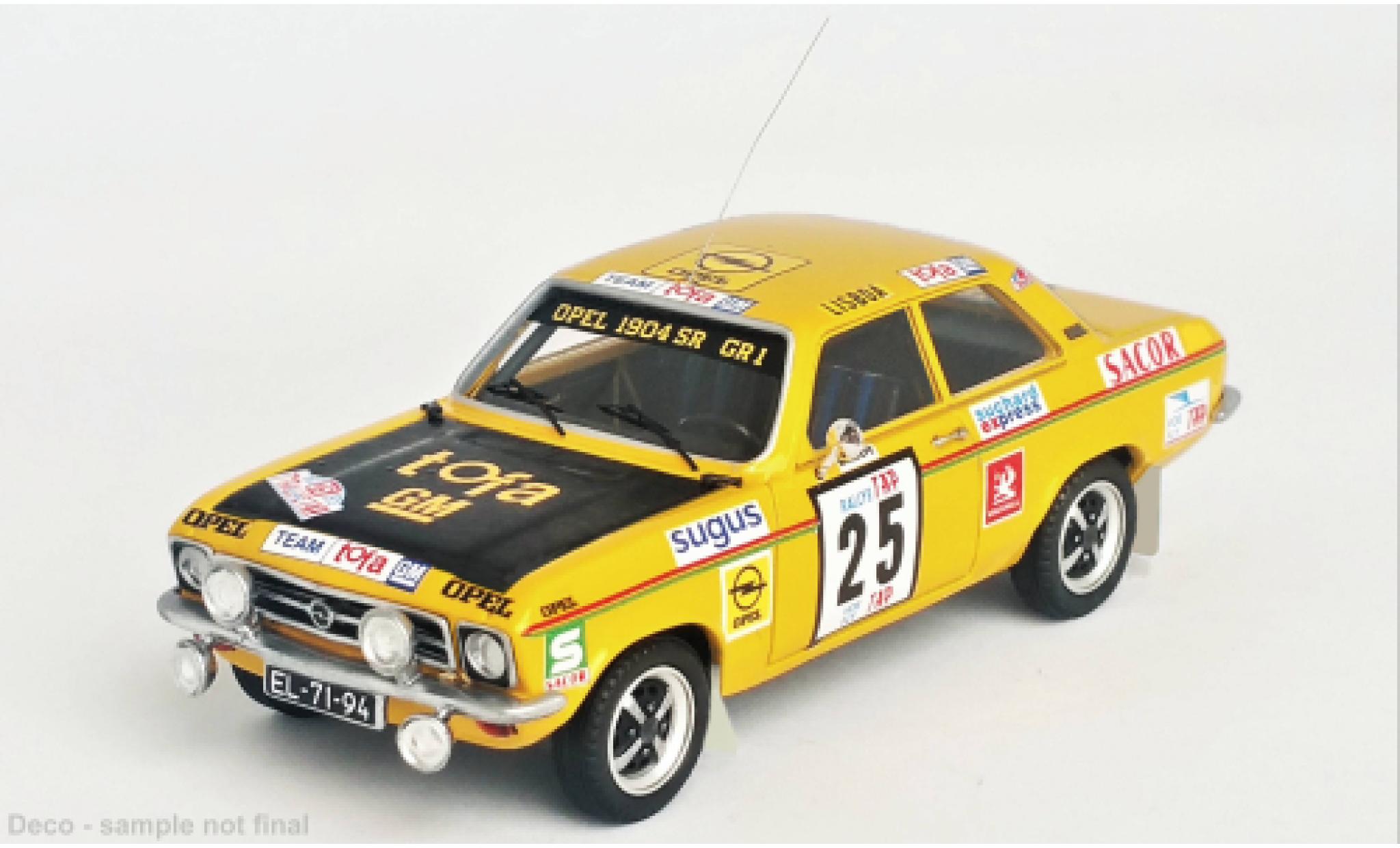 Opel Ascona 1/43 Trofeu A No.25 Rallye WM Rallye Portugal 1973 modelauto
