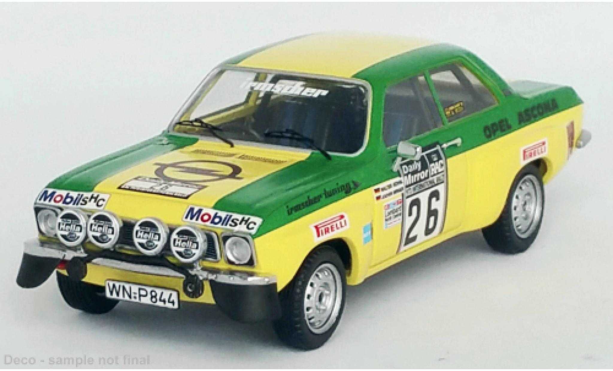 Opel Ascona 1/43 Trofeu A No.26 Rallye WM RAC Rallye 1973 modelauto