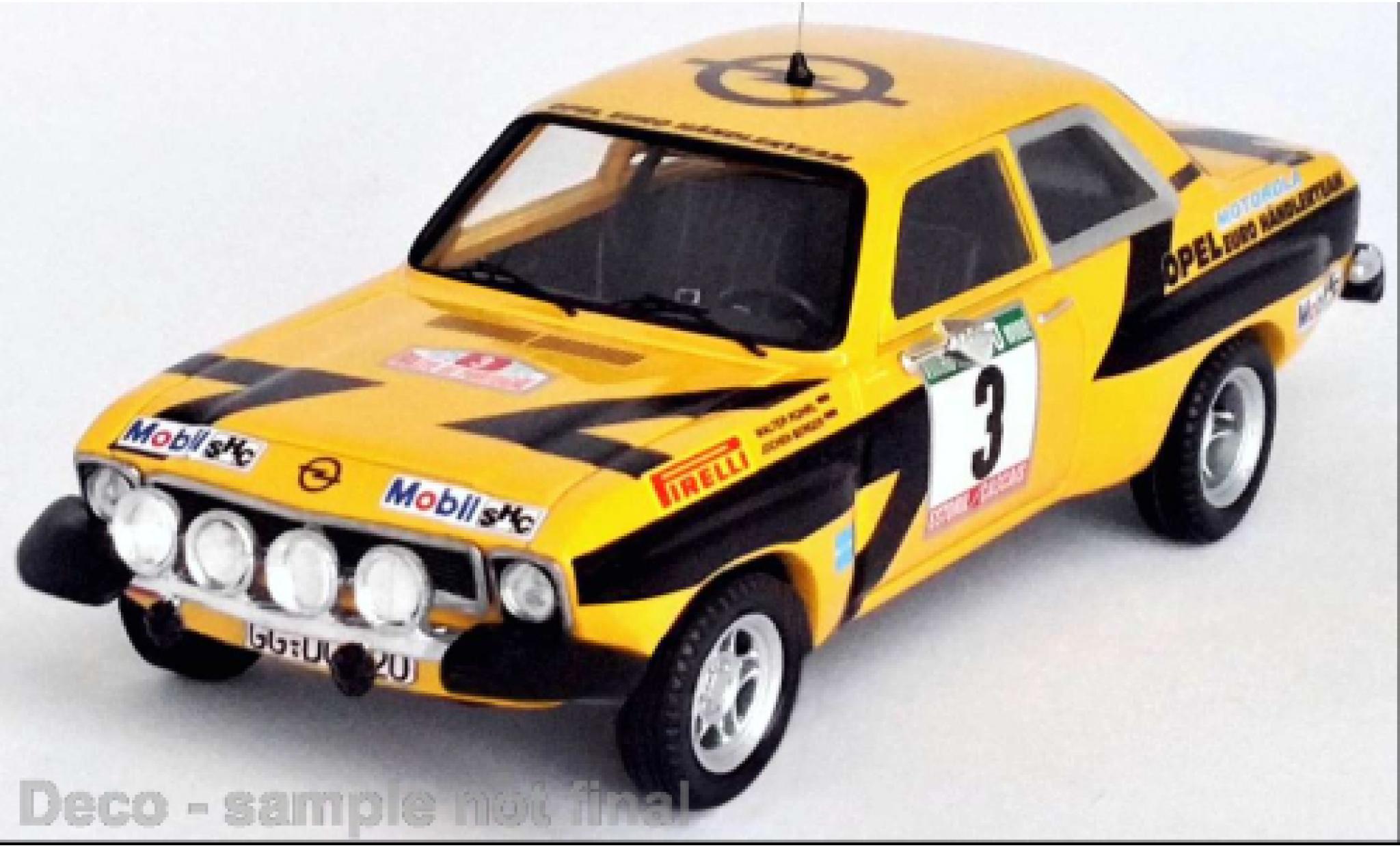 Opel Ascona 1/43 Trofeu A No.3 Rallye WM Rallye Portugal 1975 modelauto