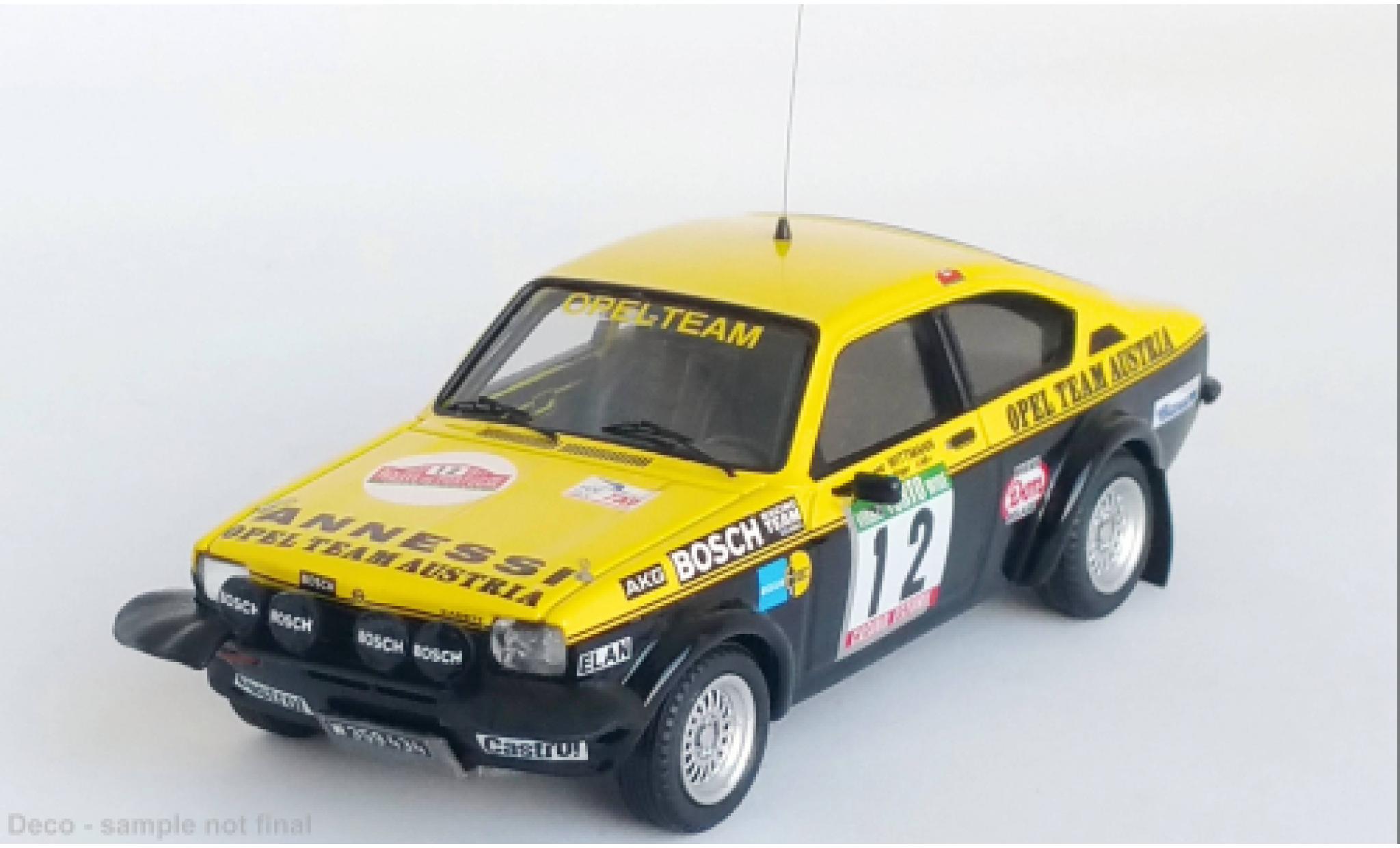 Opel Kadett 1/43 Trofeu C GT/E No.12 Team Austria Rallye WM Rallye Portugal 1977 modelauto