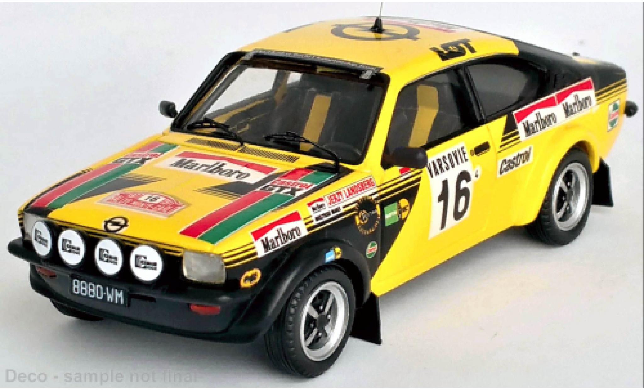Opel Kadett 1/43 Trofeu C GT/E No.16 Rallye WM Rallye Monte Carlo 1977 modelauto