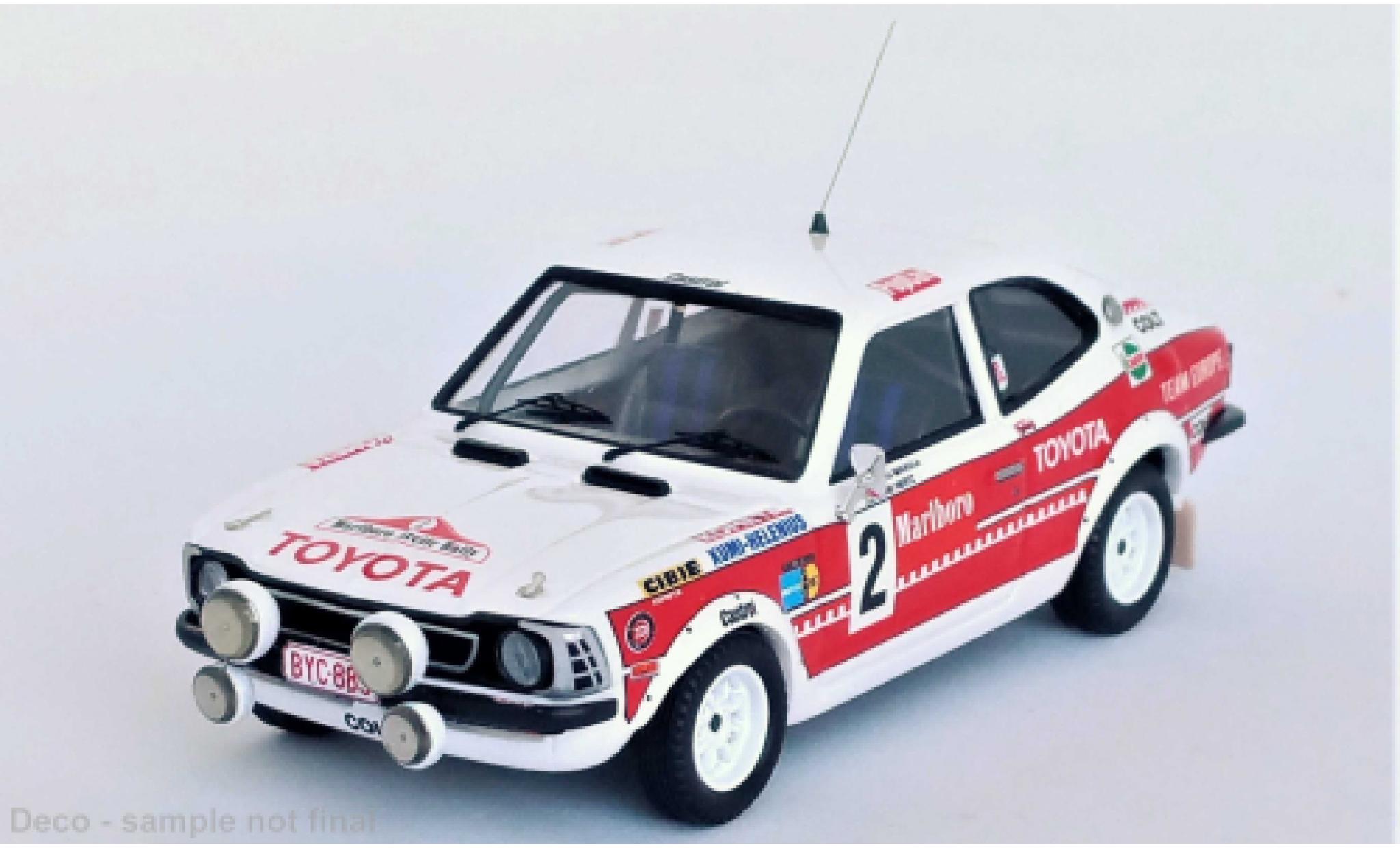 Toyota Corolla 1/43 Trofeu Levin No.2 Arctic Rally 1977 modelauto