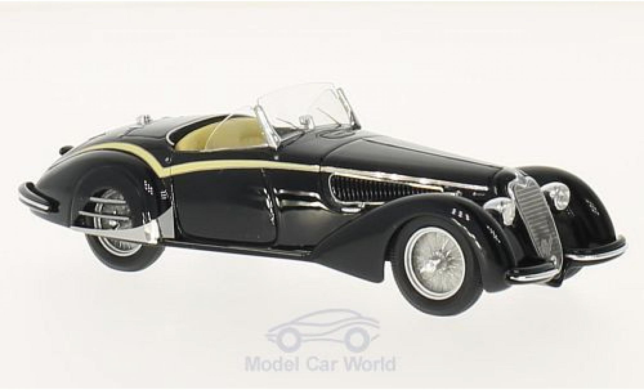 Alfa Romeo 8C 1/18 TrueScale Miniatures 2900B Loungo Touring Spider zwart 1938 modelauto