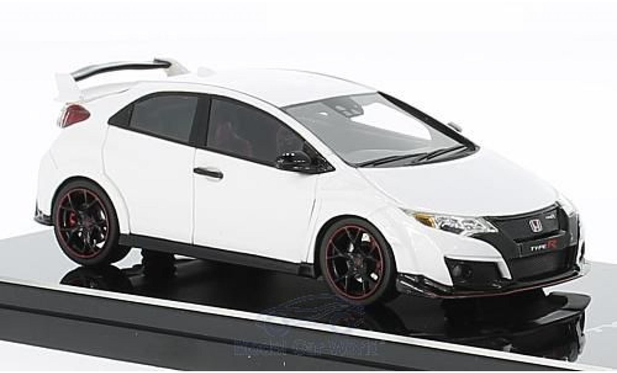 Honda Civic Type R 1/43 TrueScale Miniatures Type R wit RHD 2015 modelauto