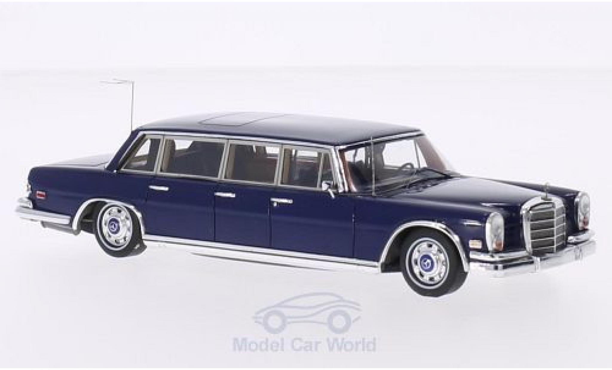 Mercedes 600 1/43 TrueScale Miniatures (W100) Pullman blauw 1969 Elvis Presley modelauto