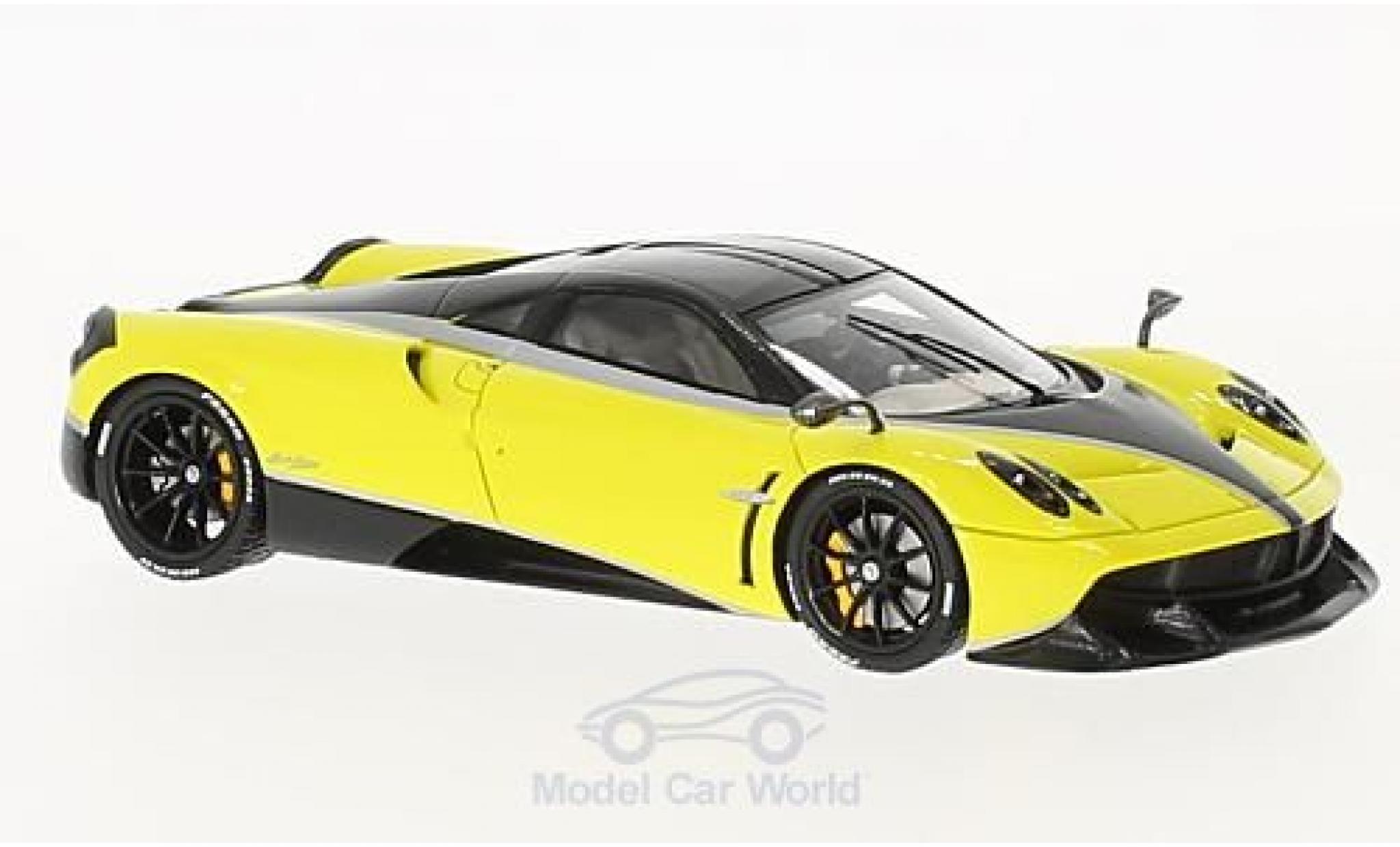 Pagani Huayra 1/43 TrueScale Miniatures Pacchetto Tempesta geel/zwart 2016 modelauto