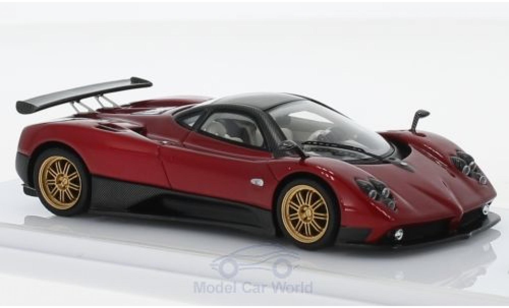 Pagani Zonda R 1/43 TrueScale Miniatures F metallic rood/carbon 2006 modelauto