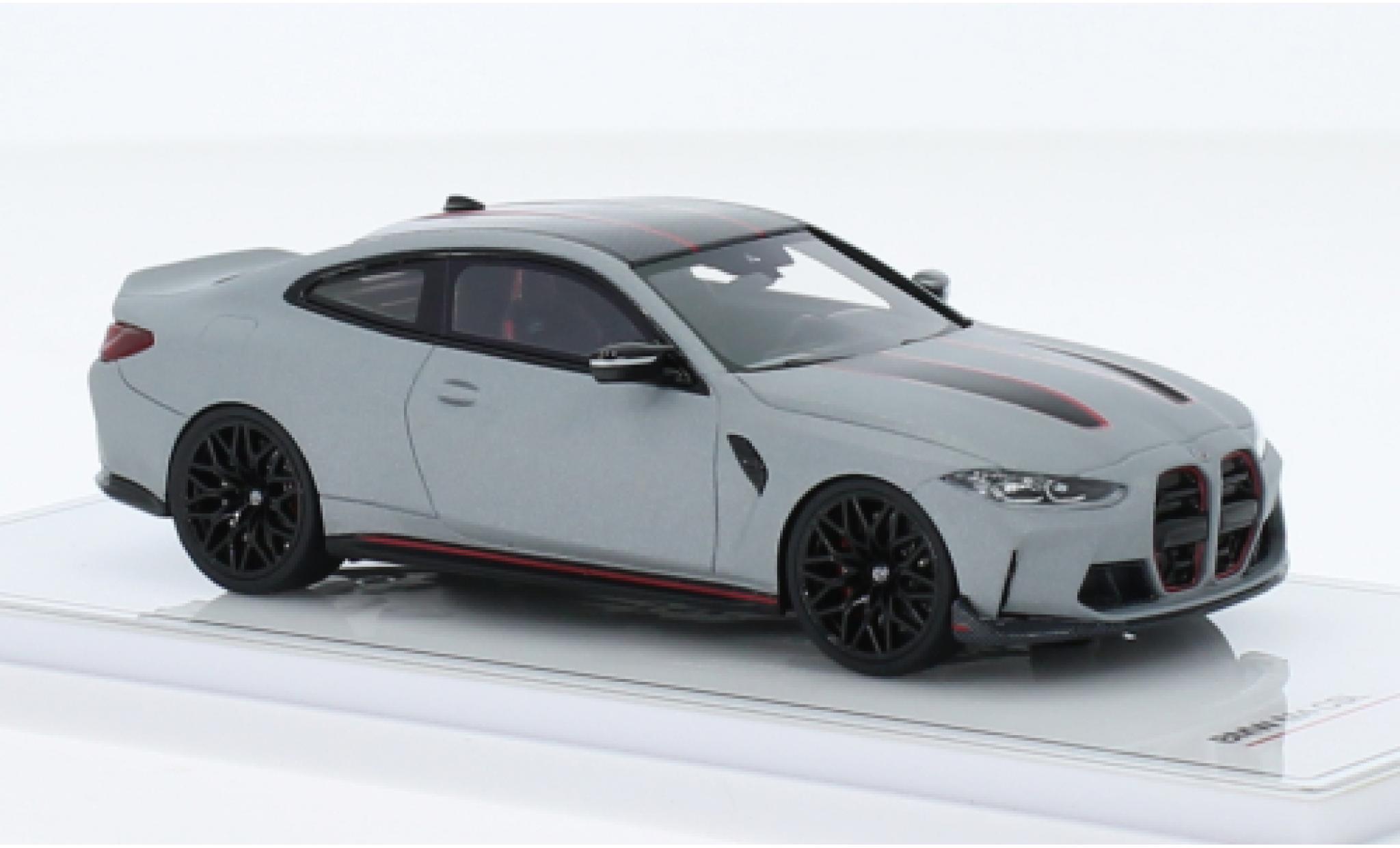 Bmw M4 1/43 TrueScale Miniatures CSL (G82) mattgrijs modelauto