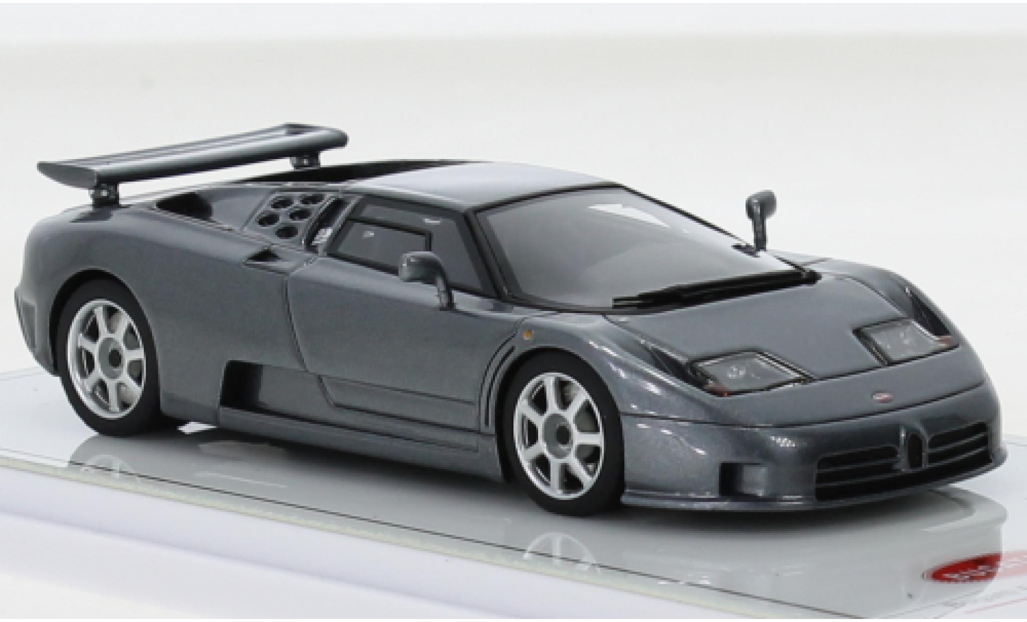 Bugatti EB110 1/43 TrueScale Miniatures Super Sport metallic grijs 1992 modelauto