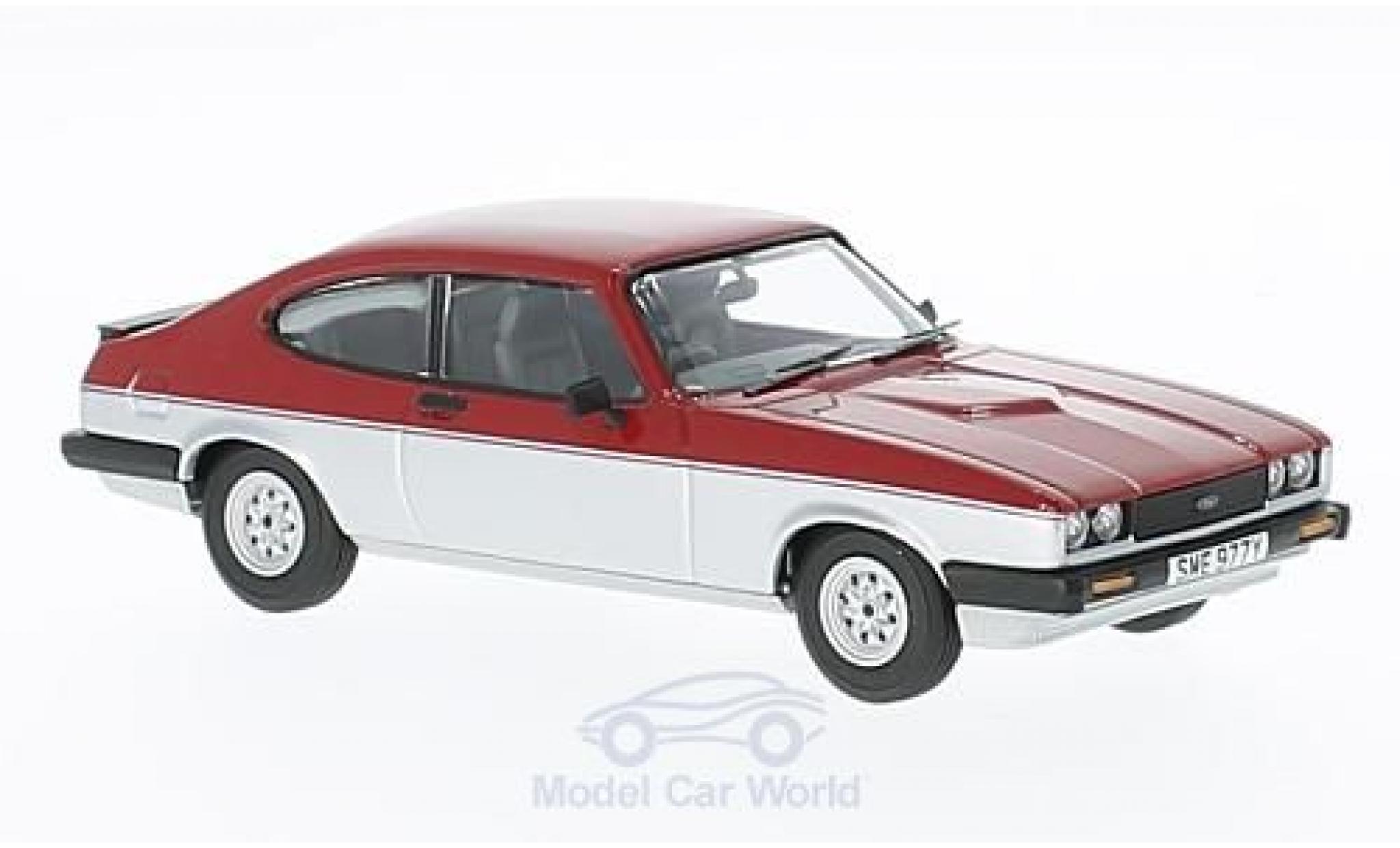 Ford Capri 1/43 Vanguards MK3 1.6 Calypso rood/grijs RHD modelauto