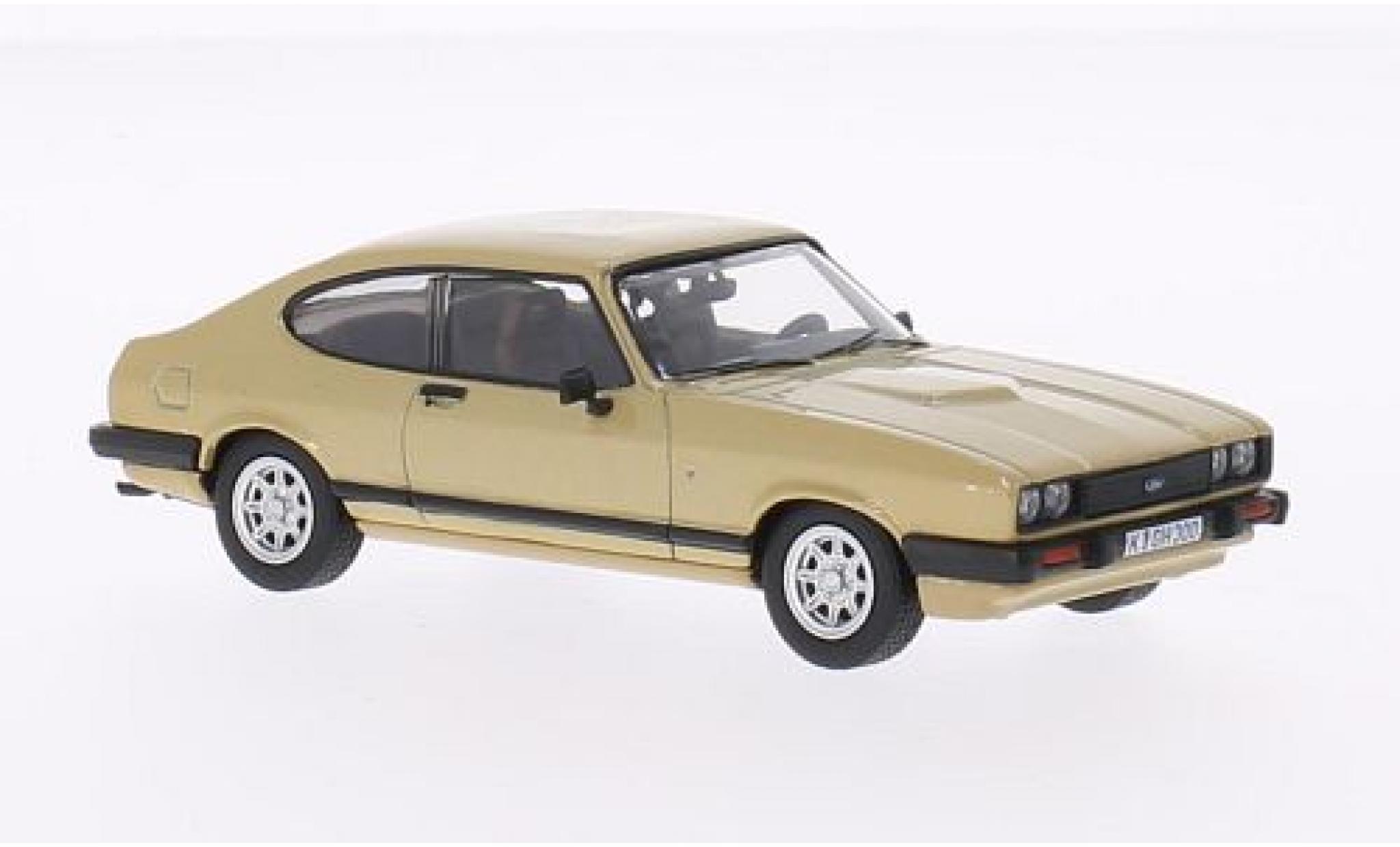 Ford Capri 1/43 Vanguards Mk3 3.0 Ghia gold Allemand Zulassung modelauto
