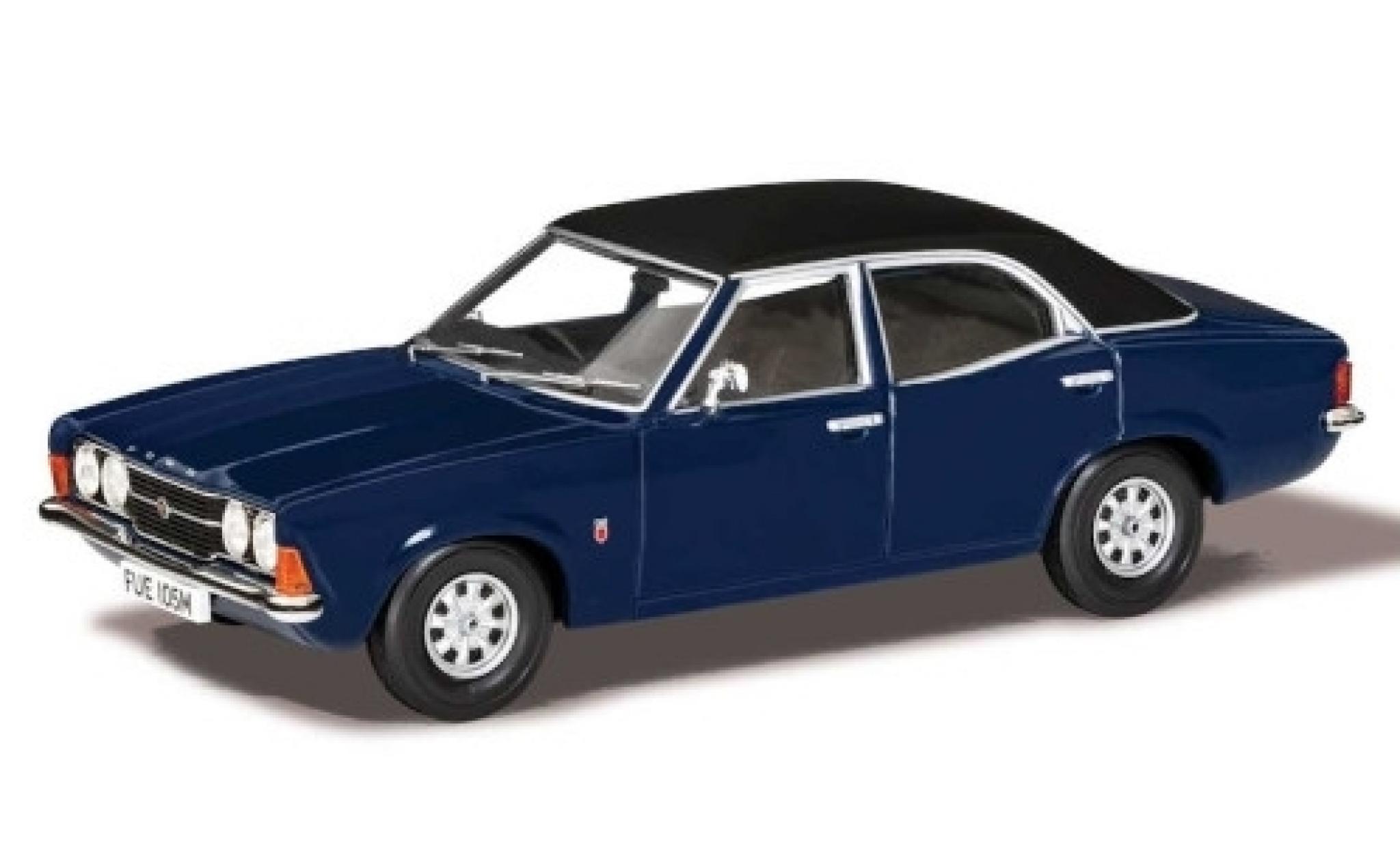 Ford Cortina 1/43 Vanguards MkIII 2000GT blauw/matt-zwart RHD 1973 modelauto
