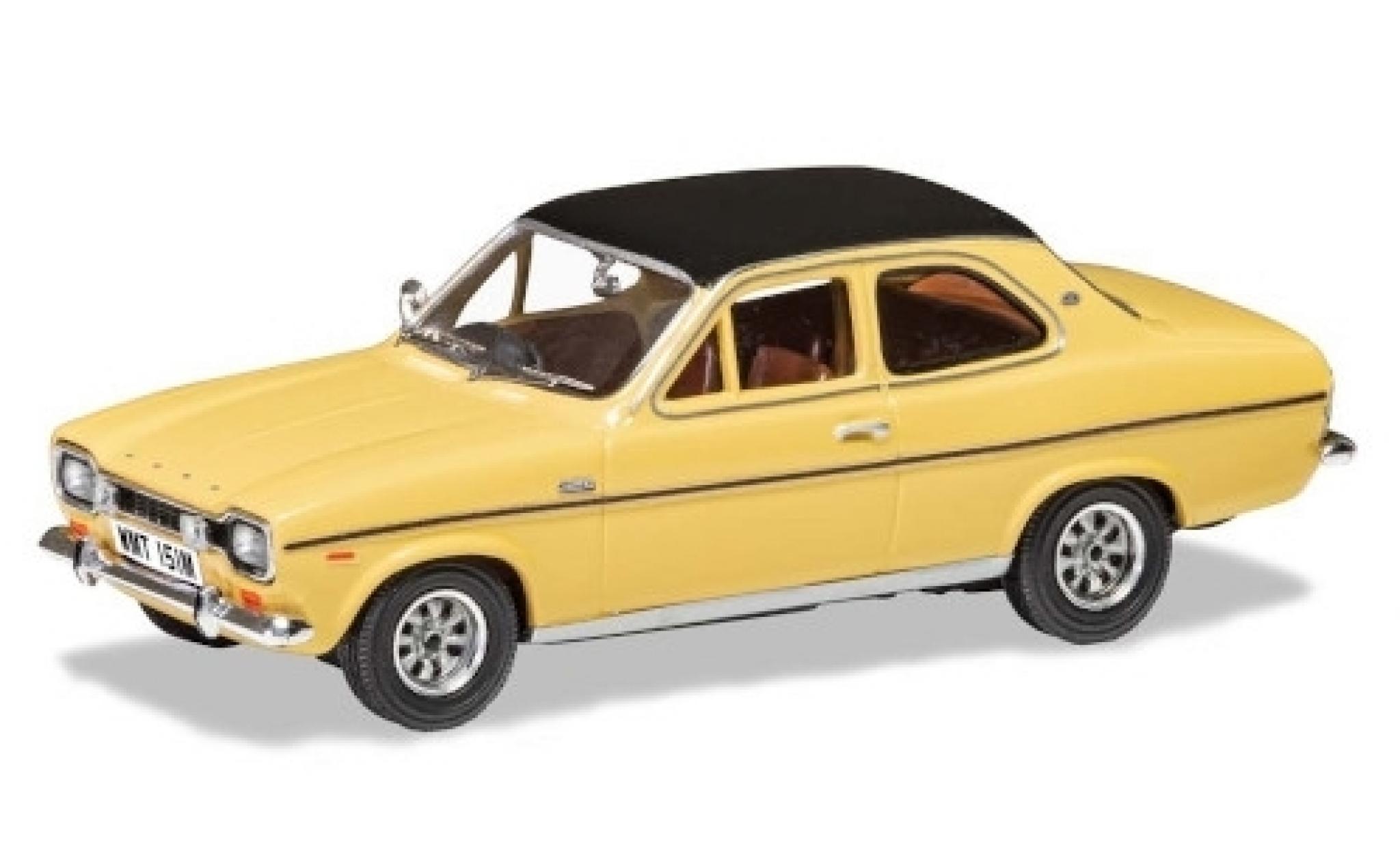 Ford Escort 1/43 Vanguards Mk1 1300E beige/matt-zwart RHD modelauto